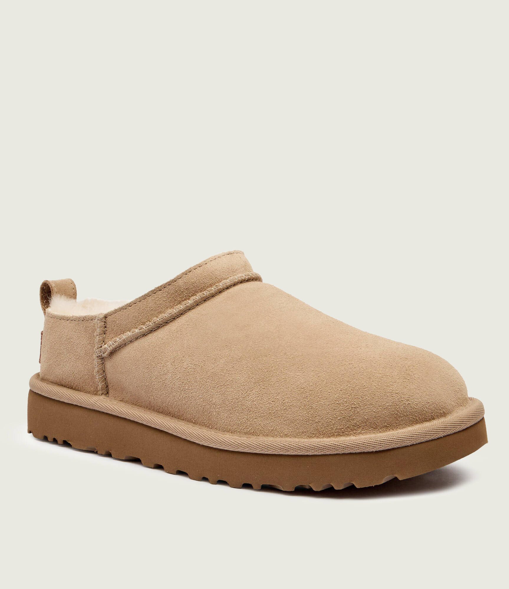 UGG Bocanci W CLASSIC MICRO | piele întoarsă (zamsz) | cu adaos de lână