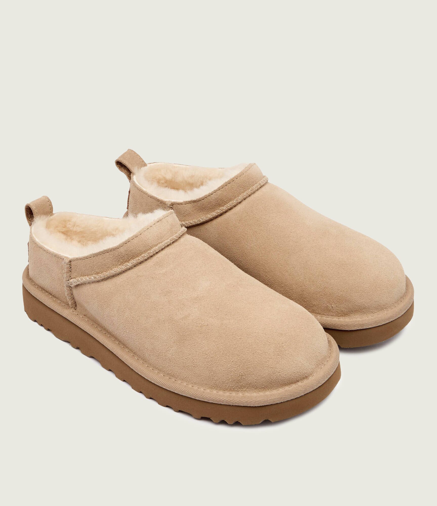 UGG Bocanci W CLASSIC MICRO | piele întoarsă (zamsz) | cu adaos de lână
