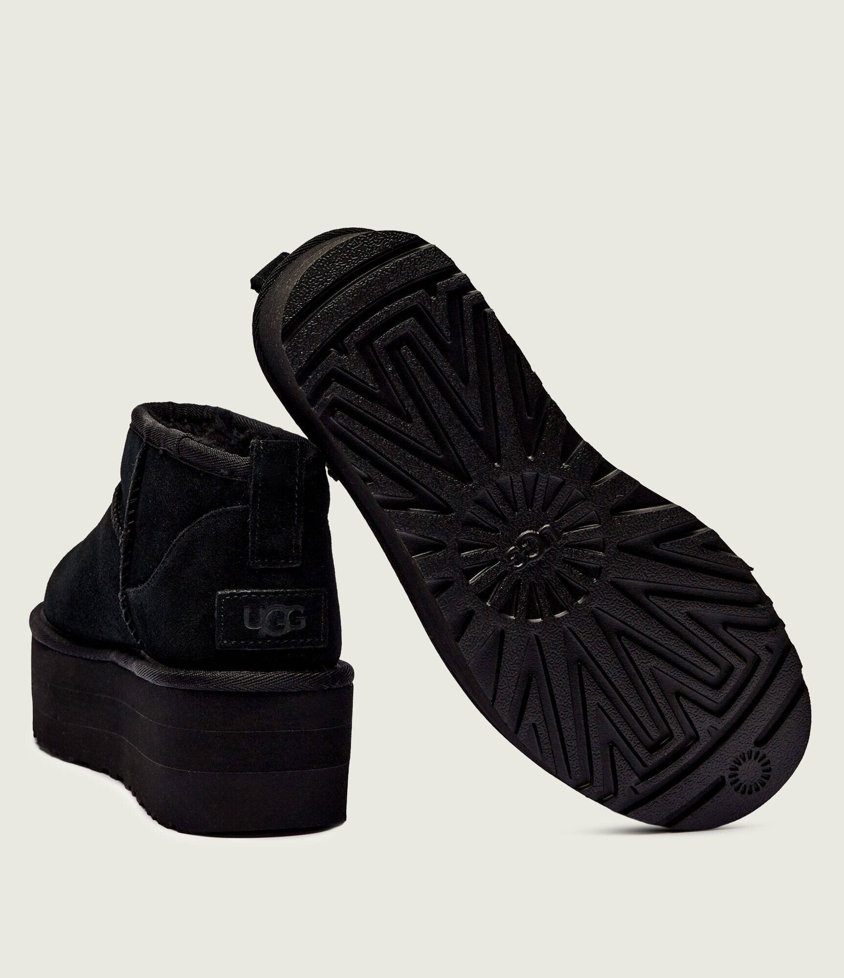UGG Bocanci W CLASSIC ULTRA MINI | lână | piele întoarsă