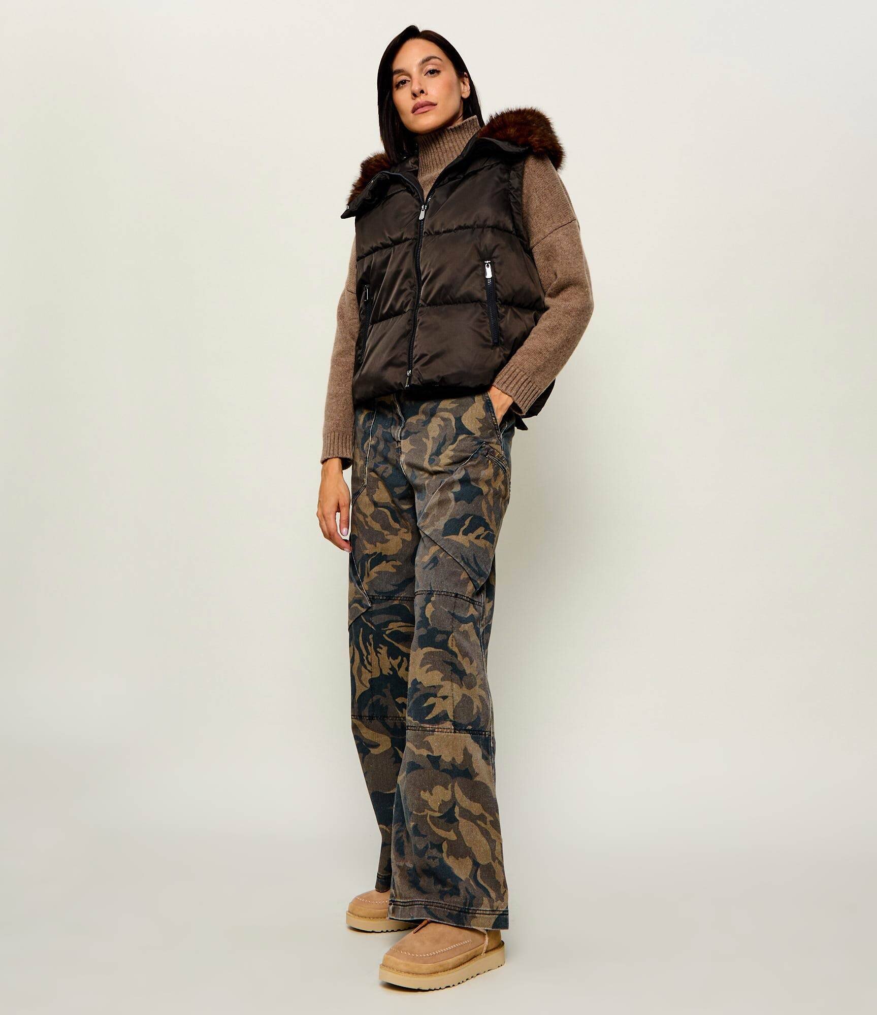 UGG Bocanci W ULTRA MINI CRAFTED REGENERATE | lână | piele întoarsă