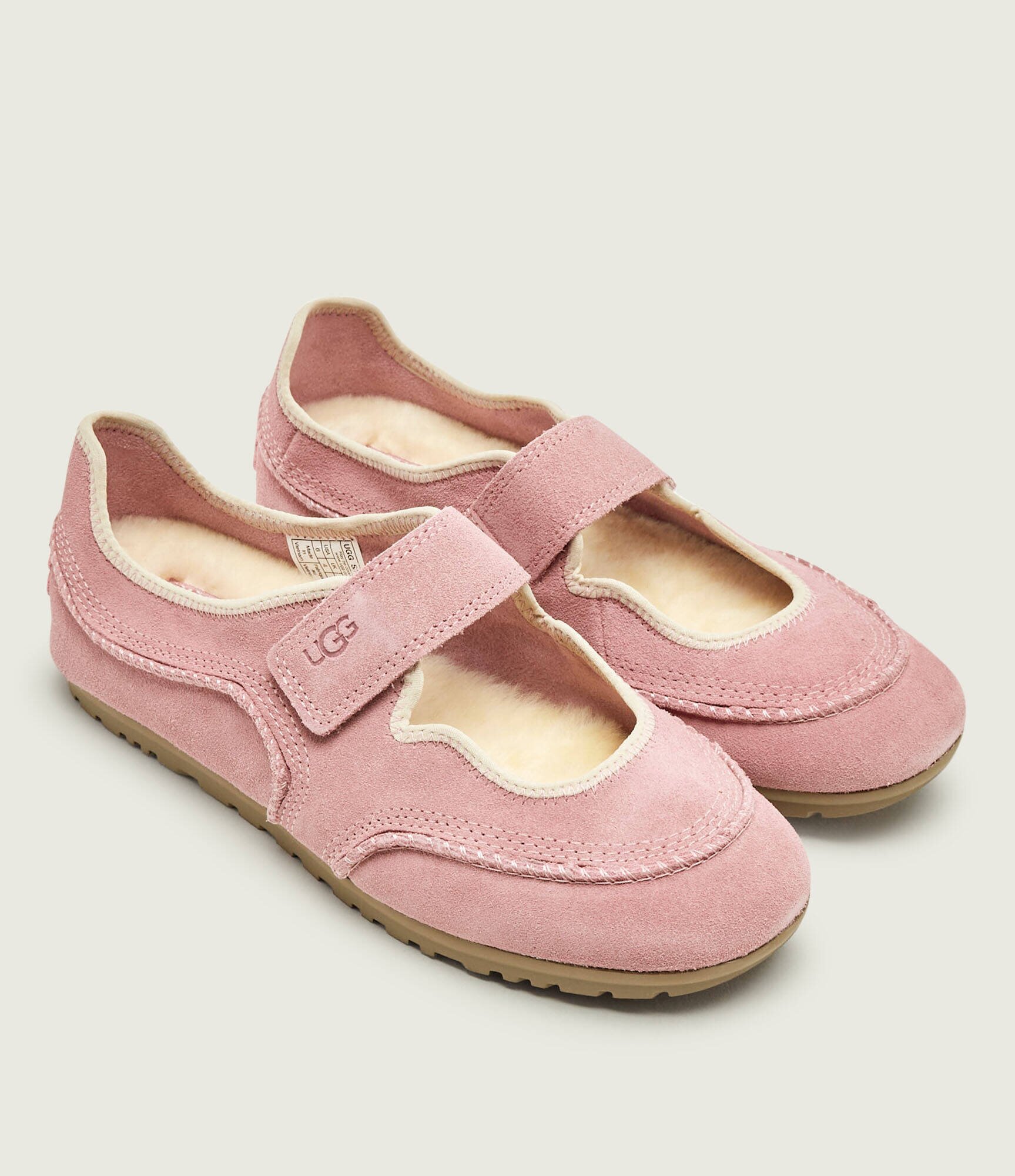 UGG Căptușite balerini W Quill Mary Jane | piele întoarsă