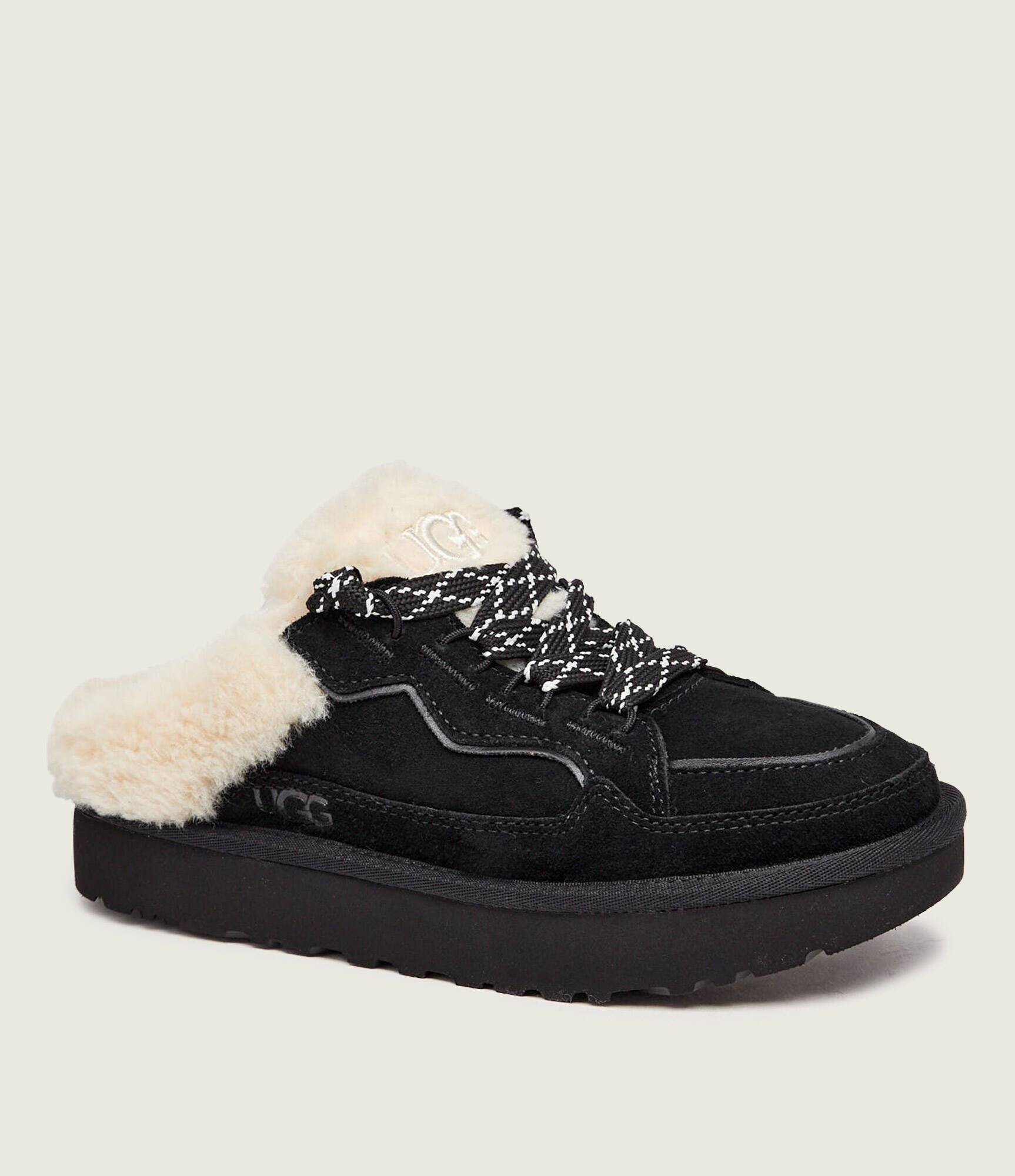 UGG Căptușite mules (încălțăminte) Lowmel | shearling | piele întoarsă (zamsz) | cu adaos de lână
