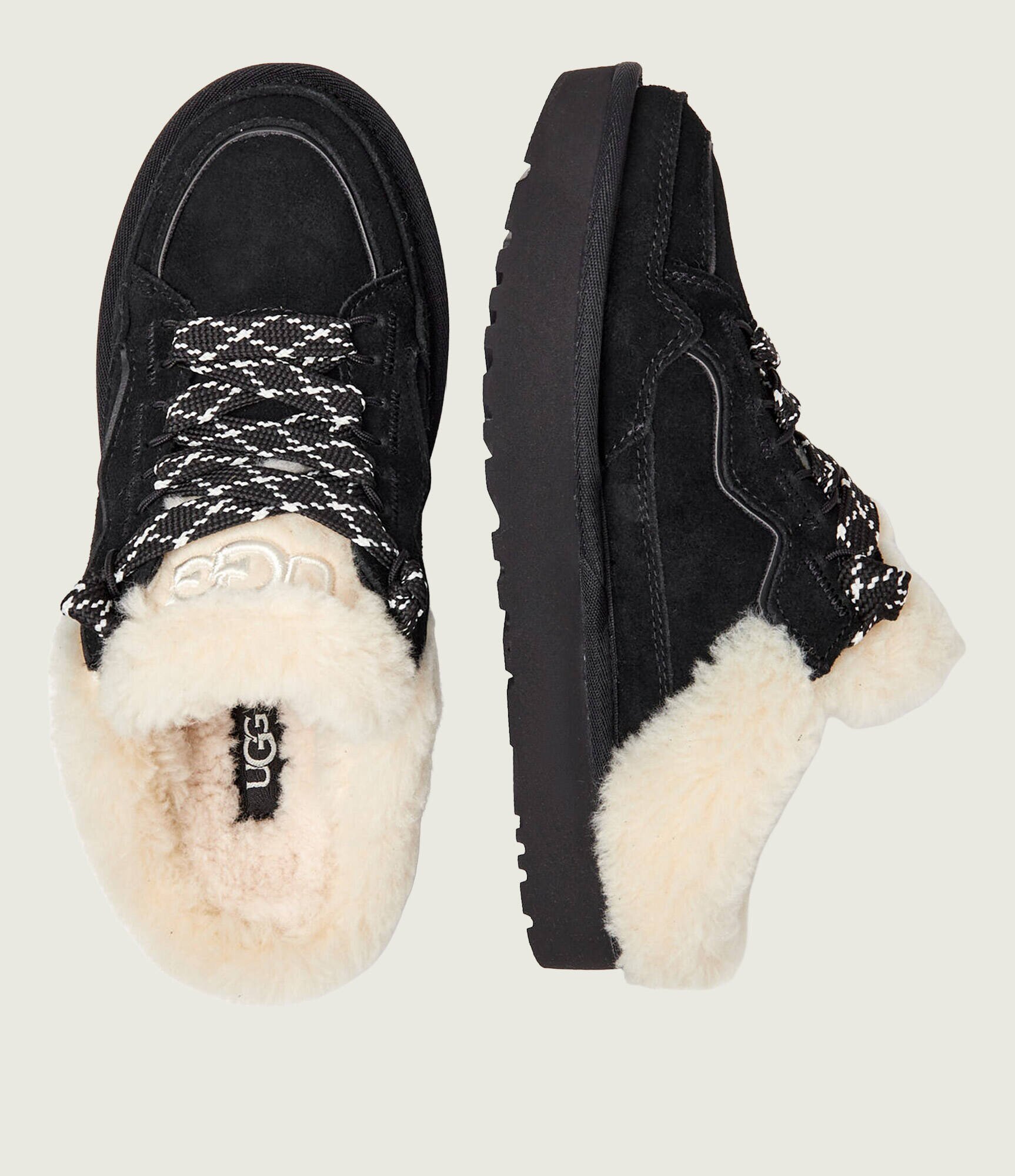 UGG Căptușite mules (încălțăminte) Lowmel | shearling | piele întoarsă (zamsz) | cu adaos de lână