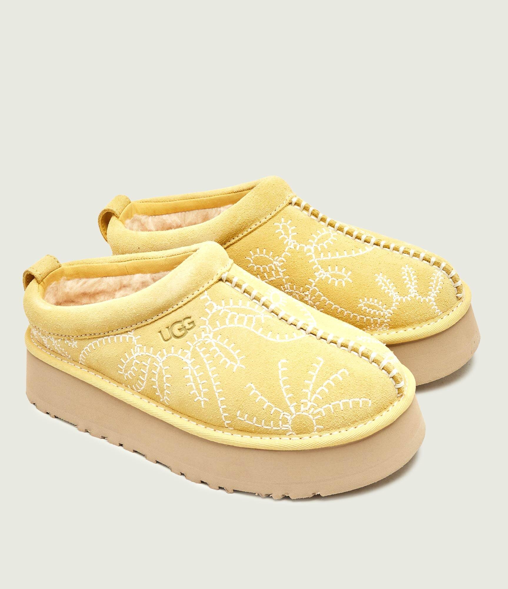 UGG Căptușite mules (încălțăminte) Tazz Botanic | piele întoarsă (zamsz) | cu adaos de lână