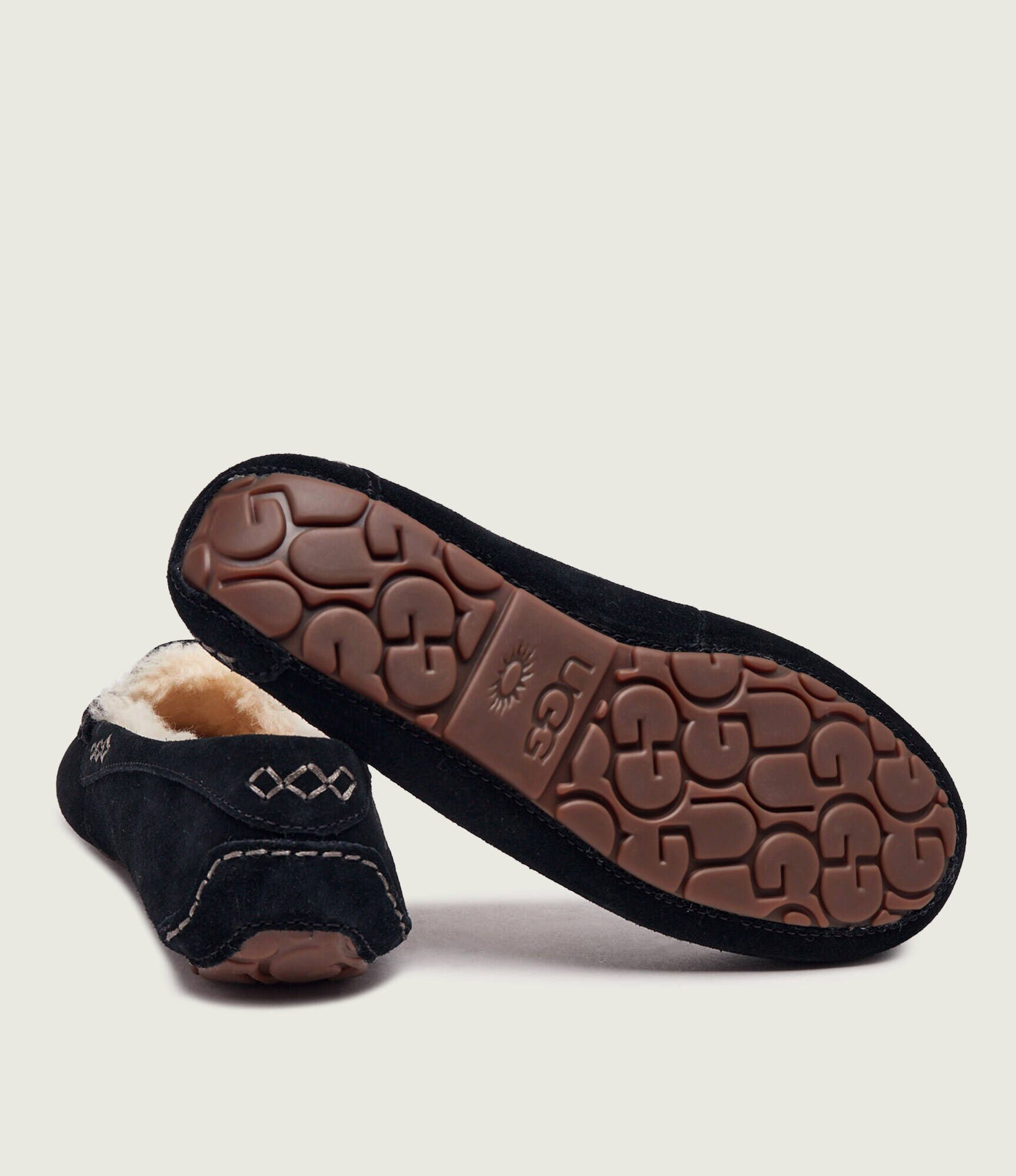UGG Căptușite papuci de casă Ansley | shearling | piele întoarsă (zamsz) | cu adaos de lână