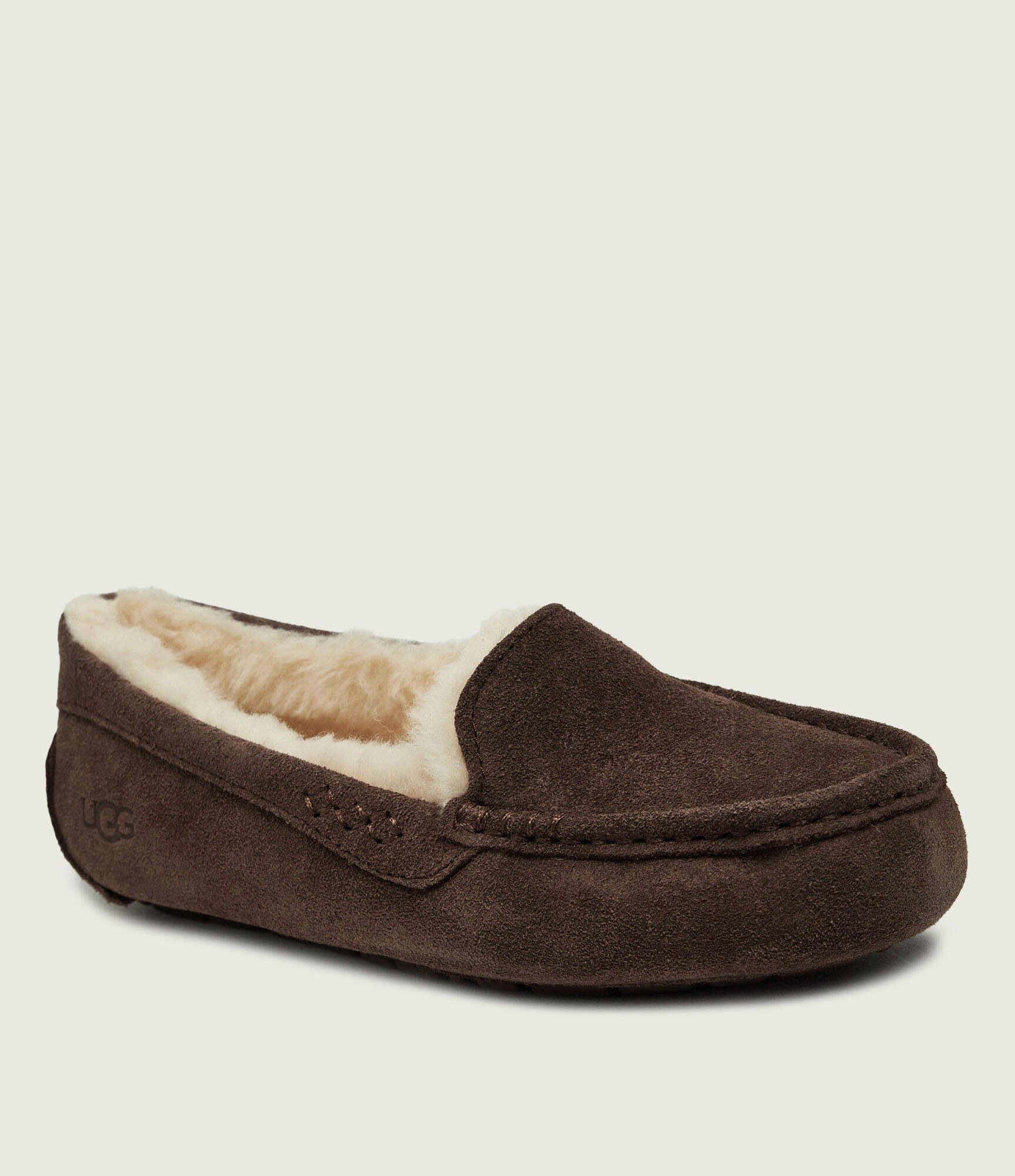 UGG Căptușite papuci de casă Ansley | shearling | piele întoarsă (zamsz) | cu adaos de lână