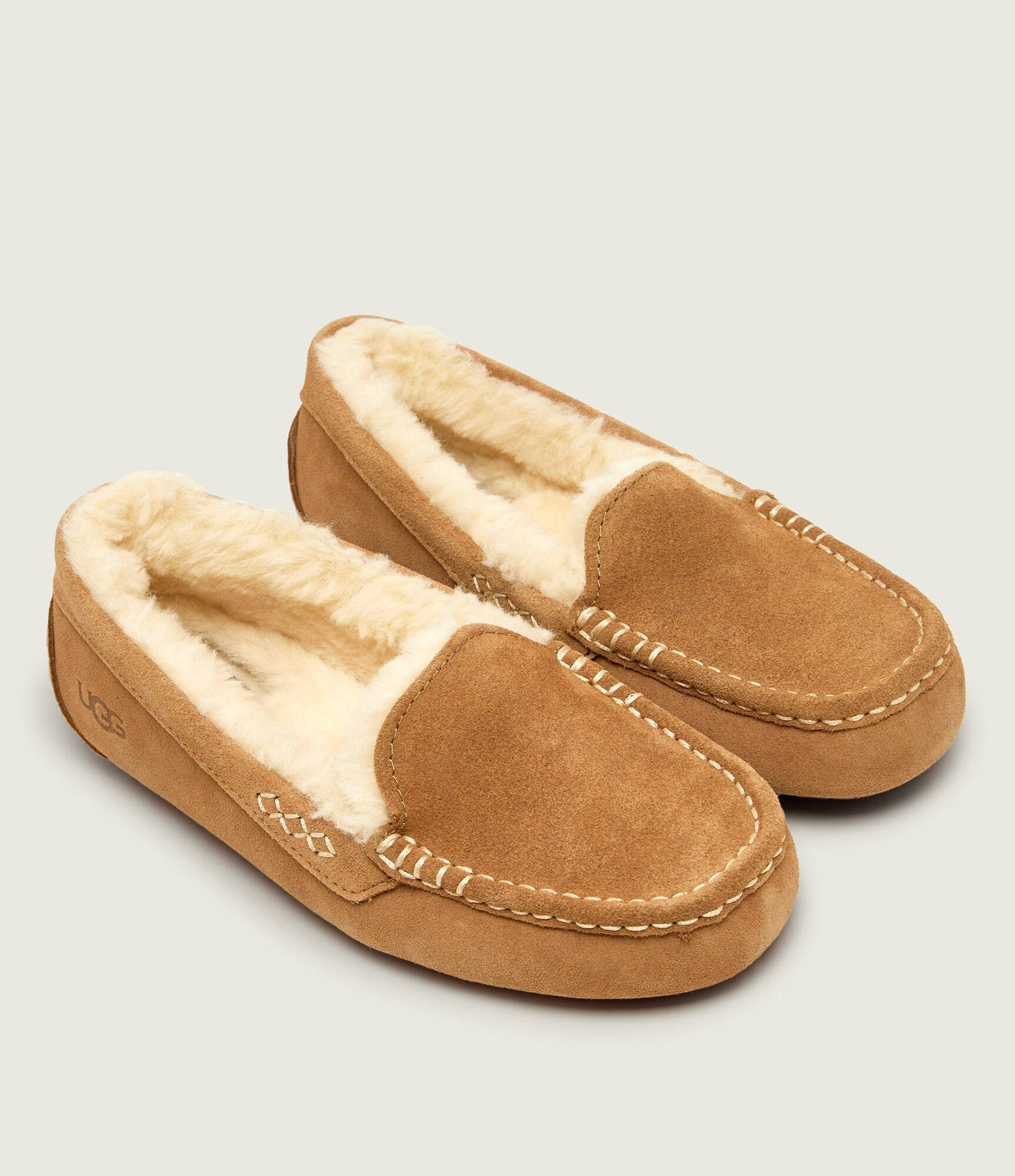 UGG Căptușite papuci de casă Ansley | shearling | piele întoarsă (zamsz) | cu adaos de lână
