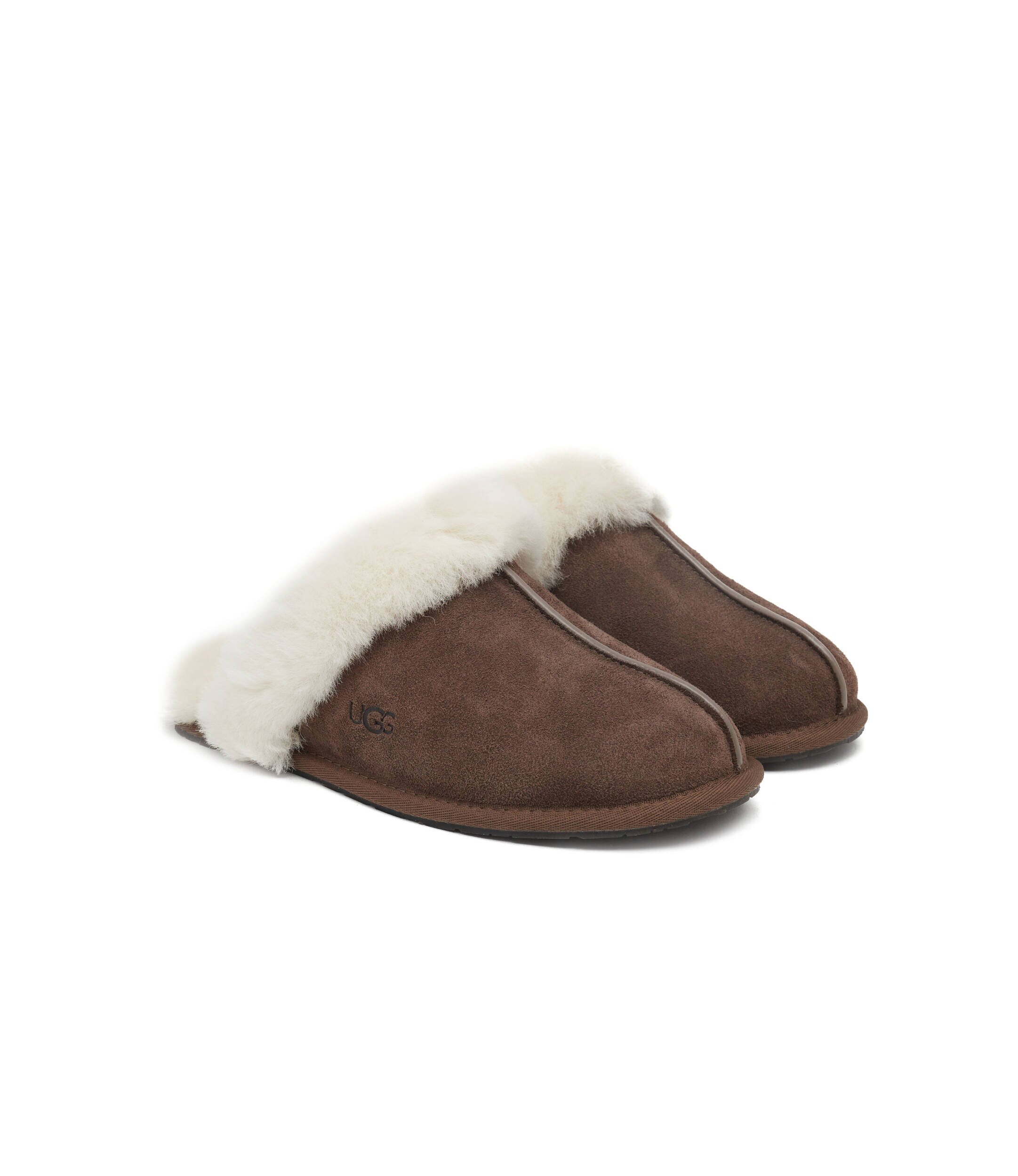 UGG Căptușite papuci de casă W Scuffette II cu adaos de lână | shearling | piele întoarsă
