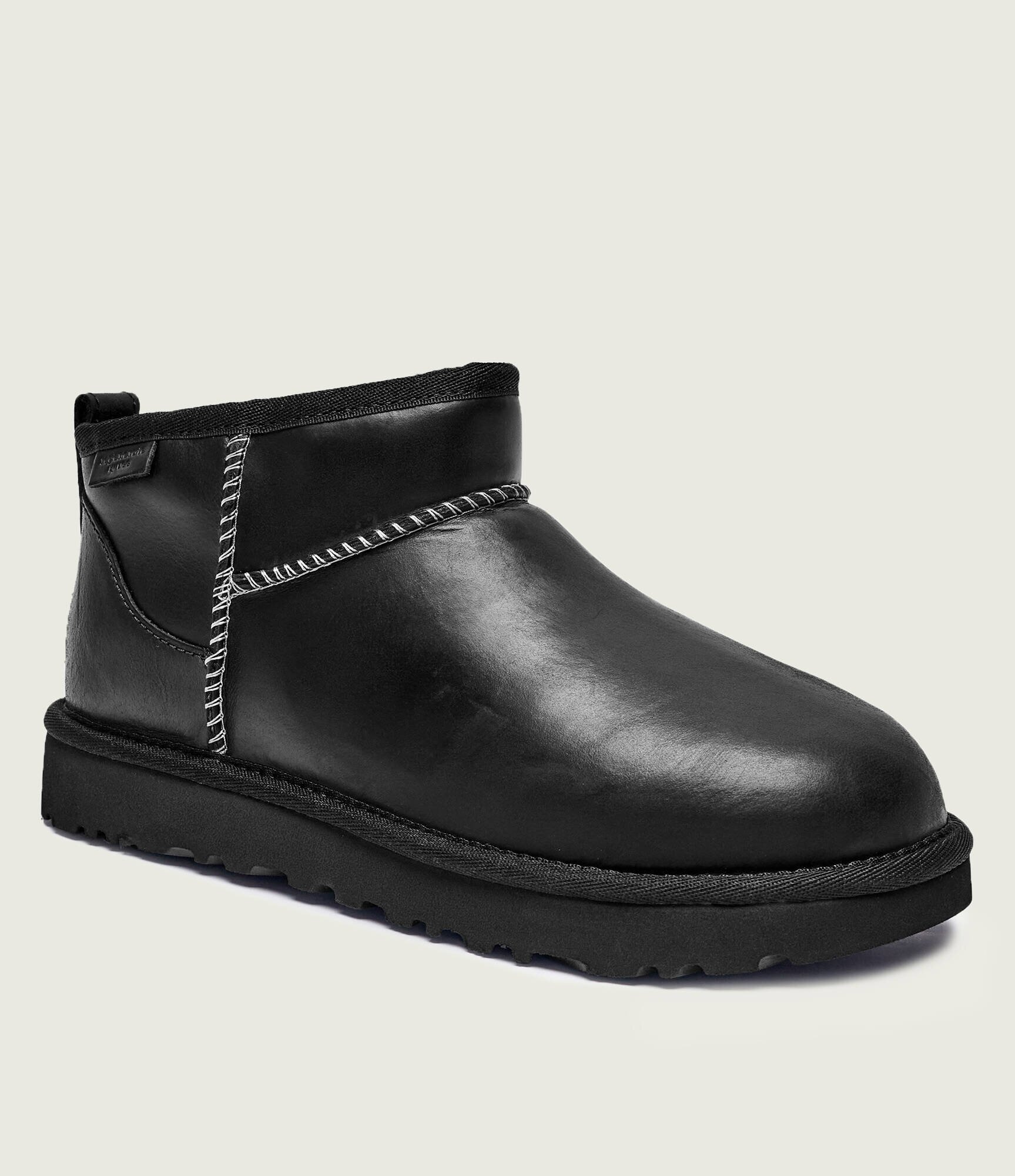 UGG De piele bocanci Classic Ultra Mini cu adaos de lână