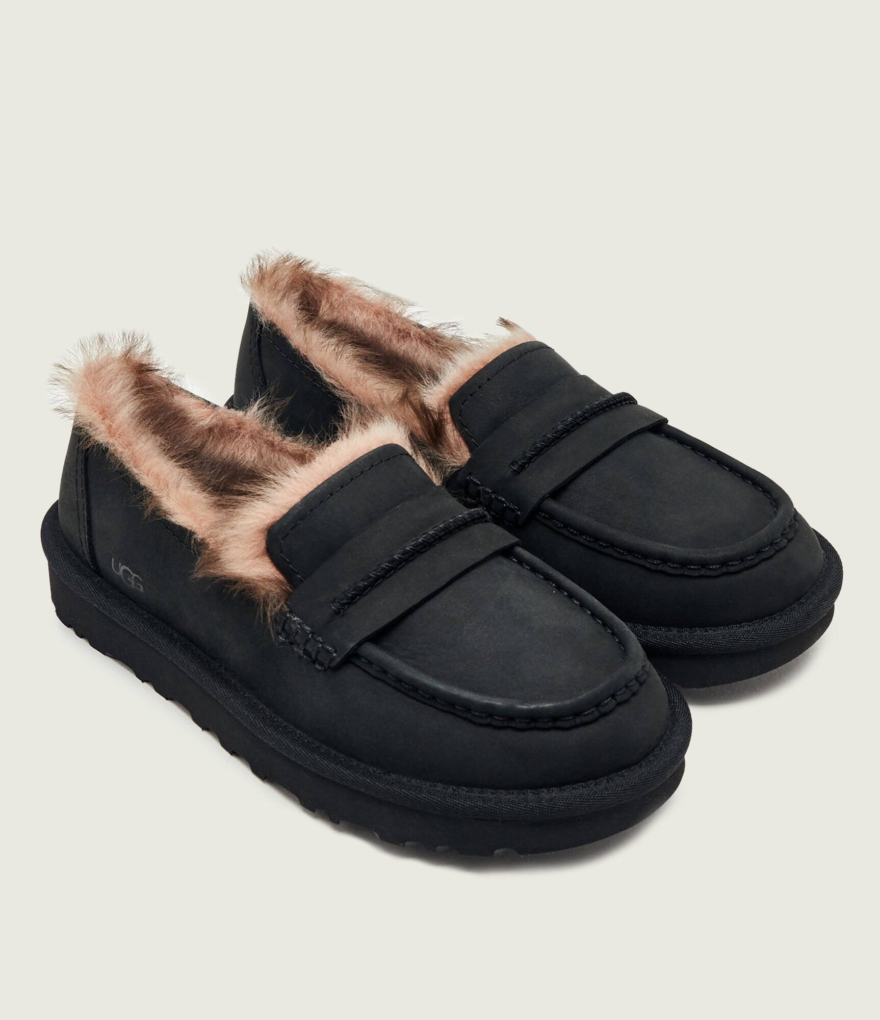 UGG De piele căptușite pantofi loafer W Ellis cu adaos de lână