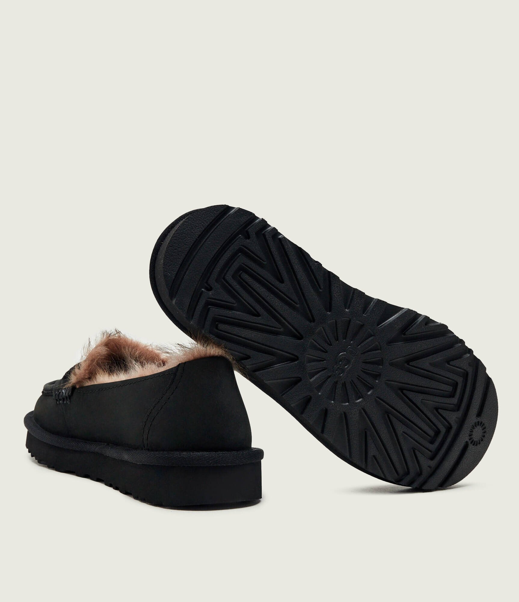 UGG De piele căptușite pantofi loafer W Ellis cu adaos de lână