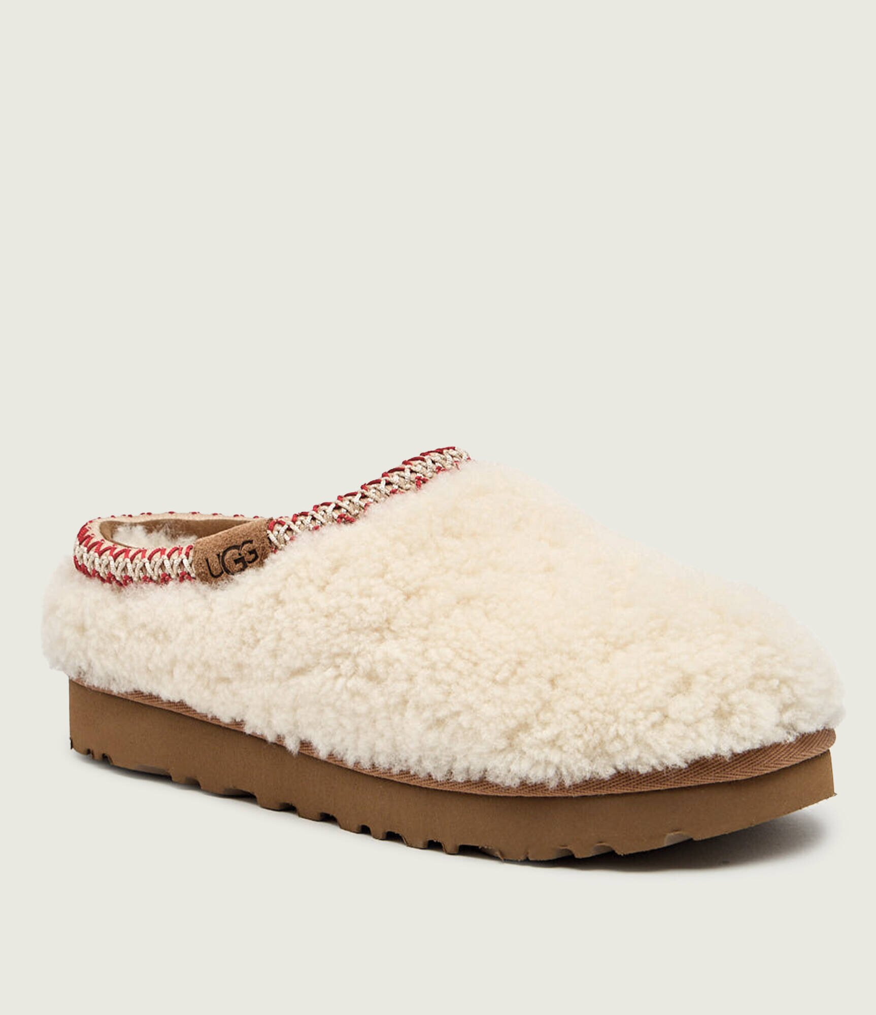 UGG De piele mules (încălțăminte) TASMAN MAXI CURLY cu adaos de lână