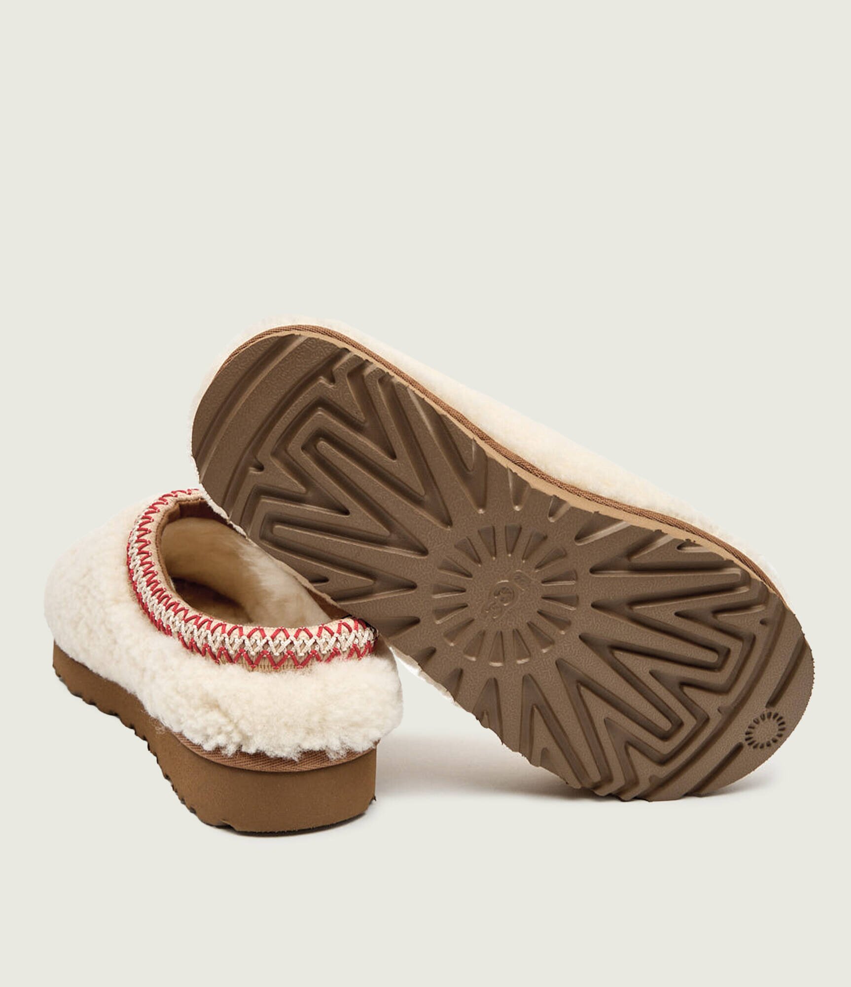 UGG De piele mules (încălțăminte) TASMAN MAXI CURLY cu adaos de lână