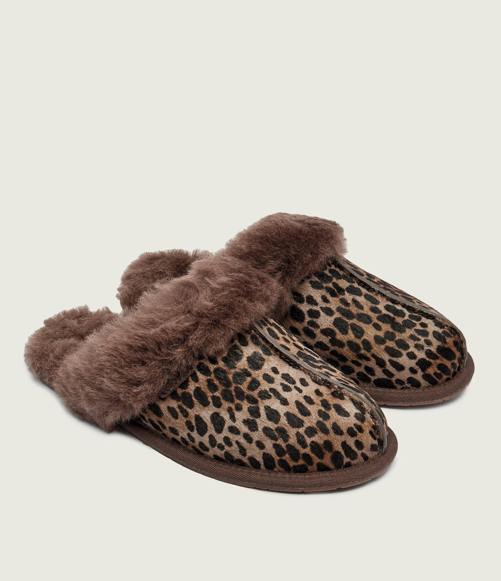 UGG De piele papuci de casă Scuffette Caspian | shearling