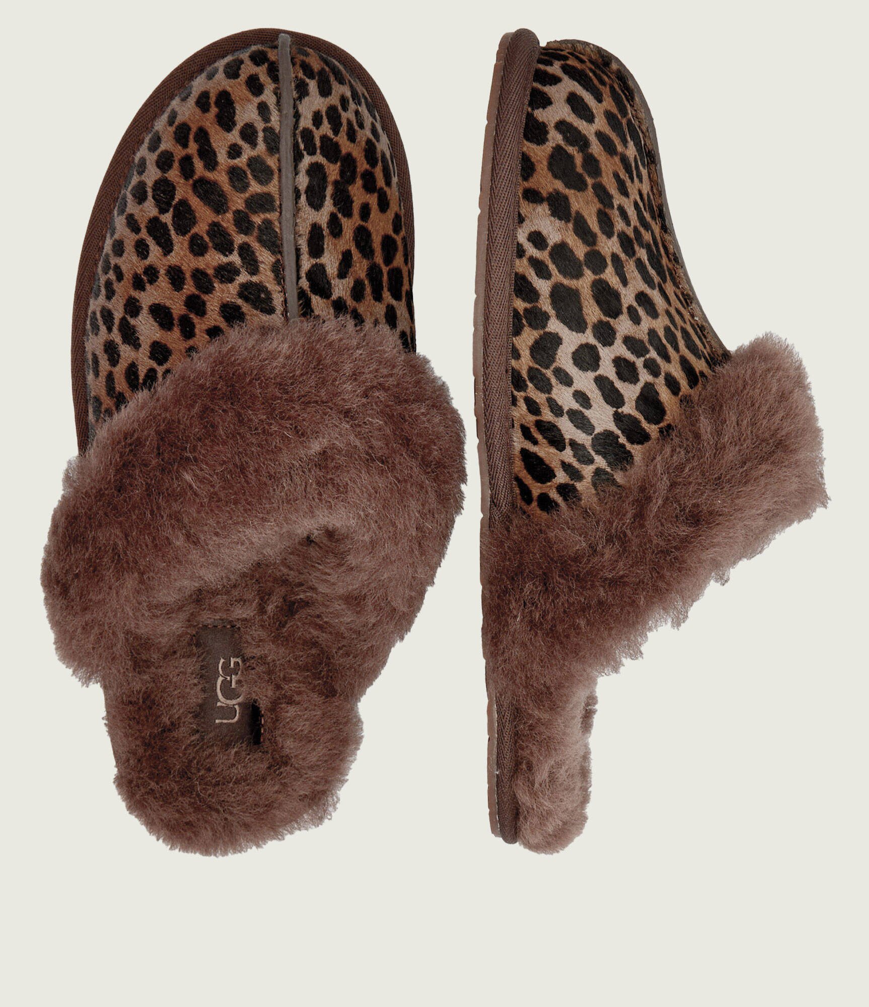 UGG De piele papuci de casă Scuffette Caspian | shearling