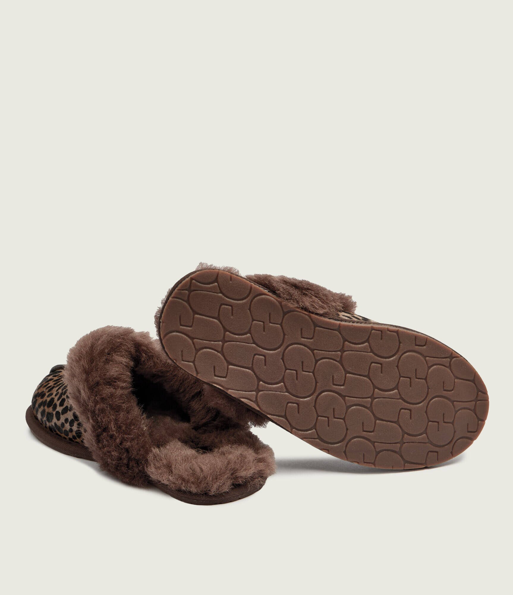 UGG De piele papuci de casă Scuffette Caspian | shearling