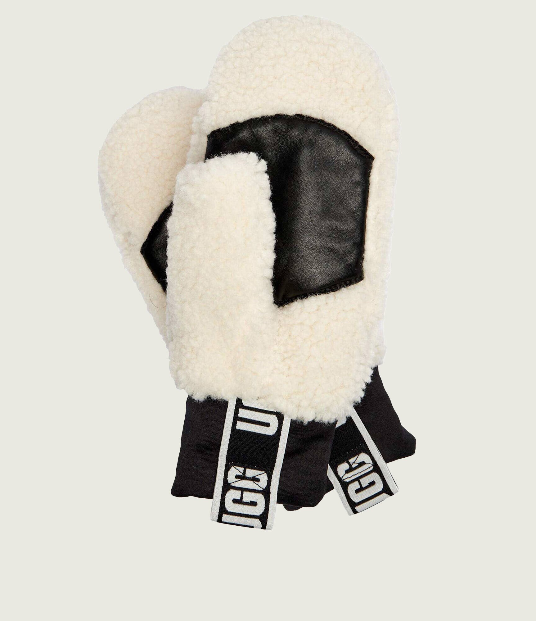 UGG Mănuși Fluff cu adaos de piele | shearling
