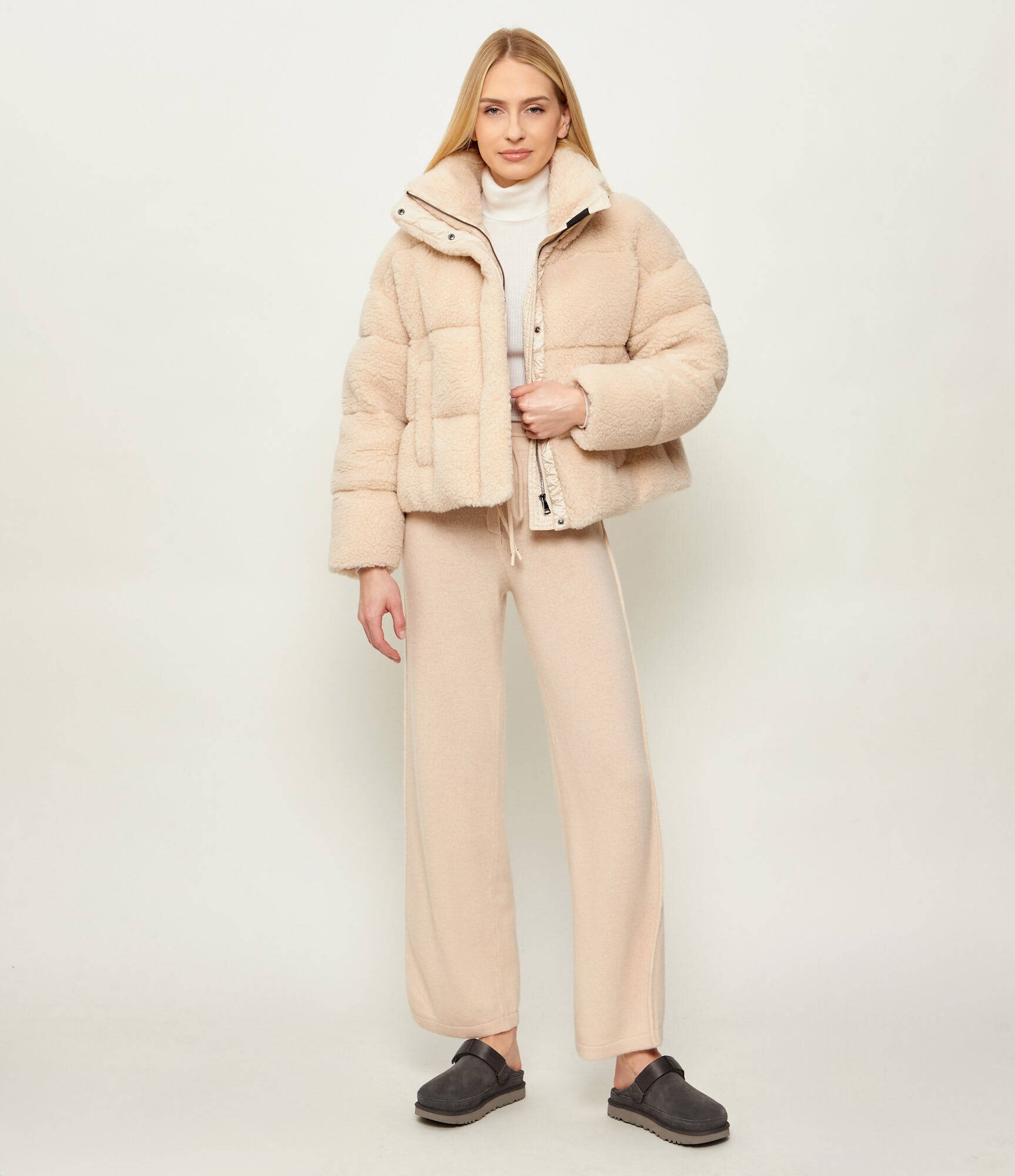 UGG Mule 2 în 1 Goldenstar Clog | piele întoarsă