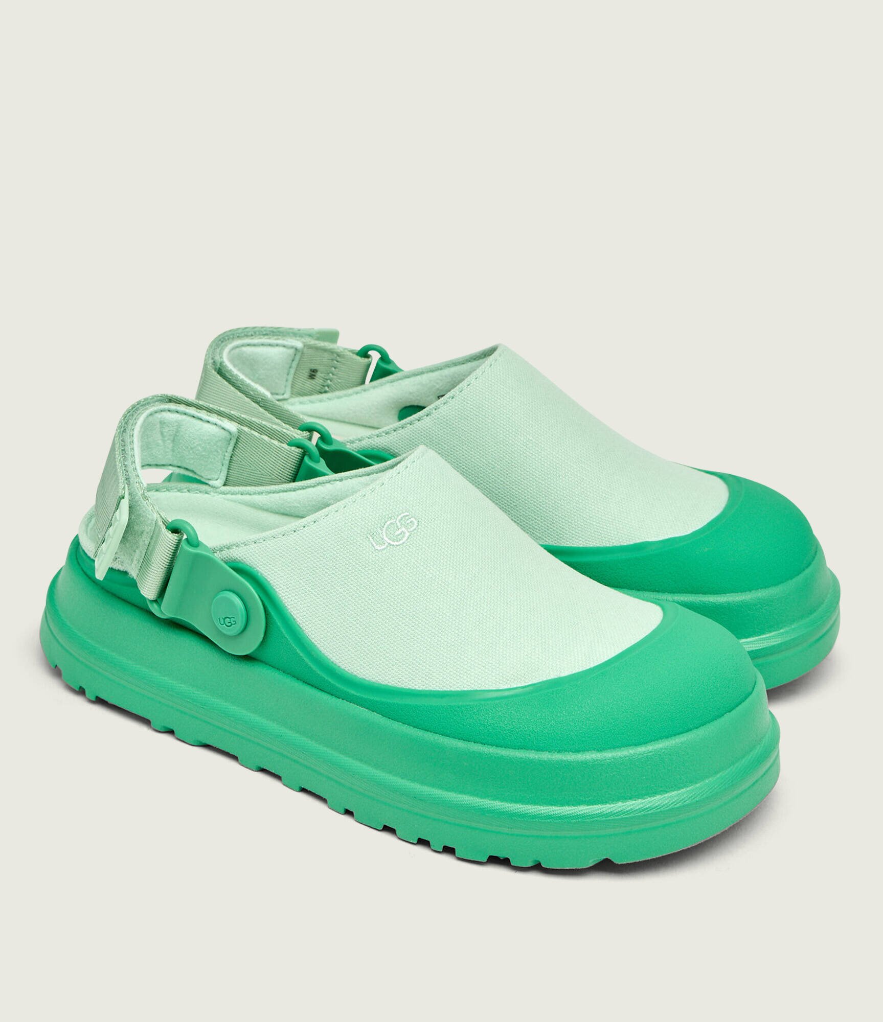 UGG Mule 2 în 1 W GOLDENGLOW CANVAS CLOG