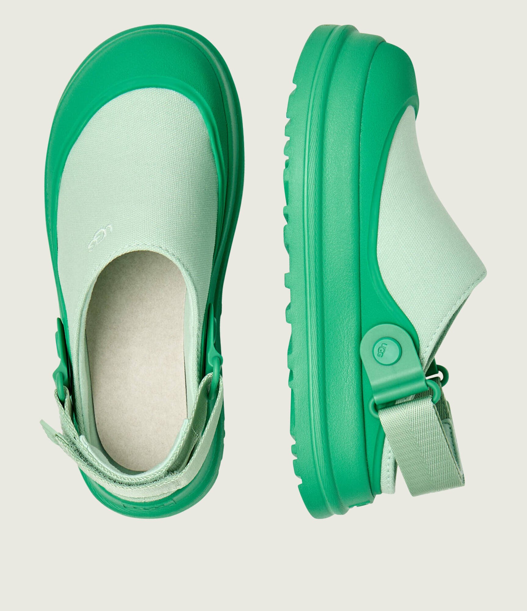 UGG Mule 2 în 1 W GOLDENGLOW CANVAS CLOG
