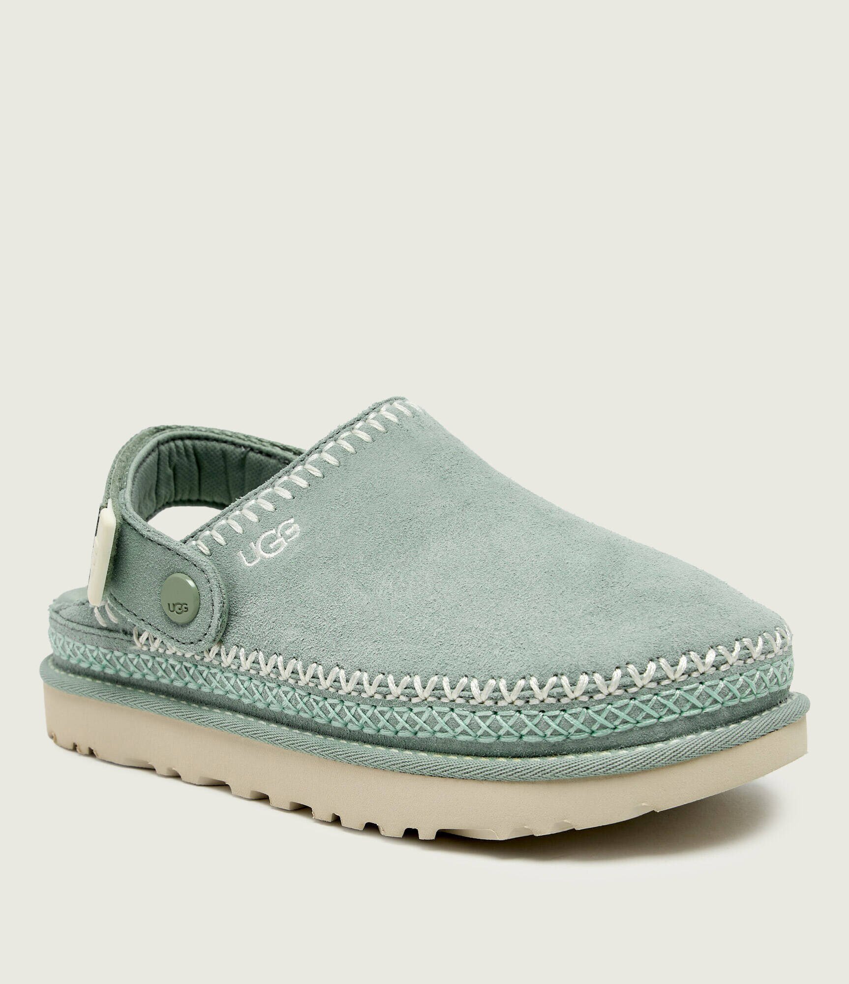 UGG Mule 2 în 1 W GOLDENSTAR MEADOW ACCENT CLOG | piele întoarsă