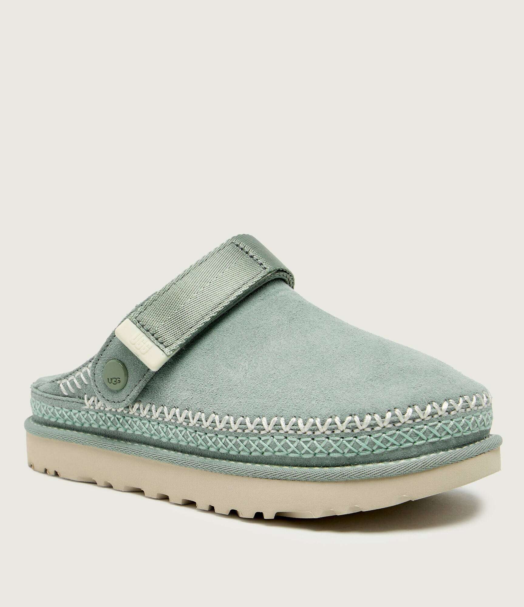 UGG Mule 2 în 1 W GOLDENSTAR MEADOW ACCENT CLOG | piele întoarsă
