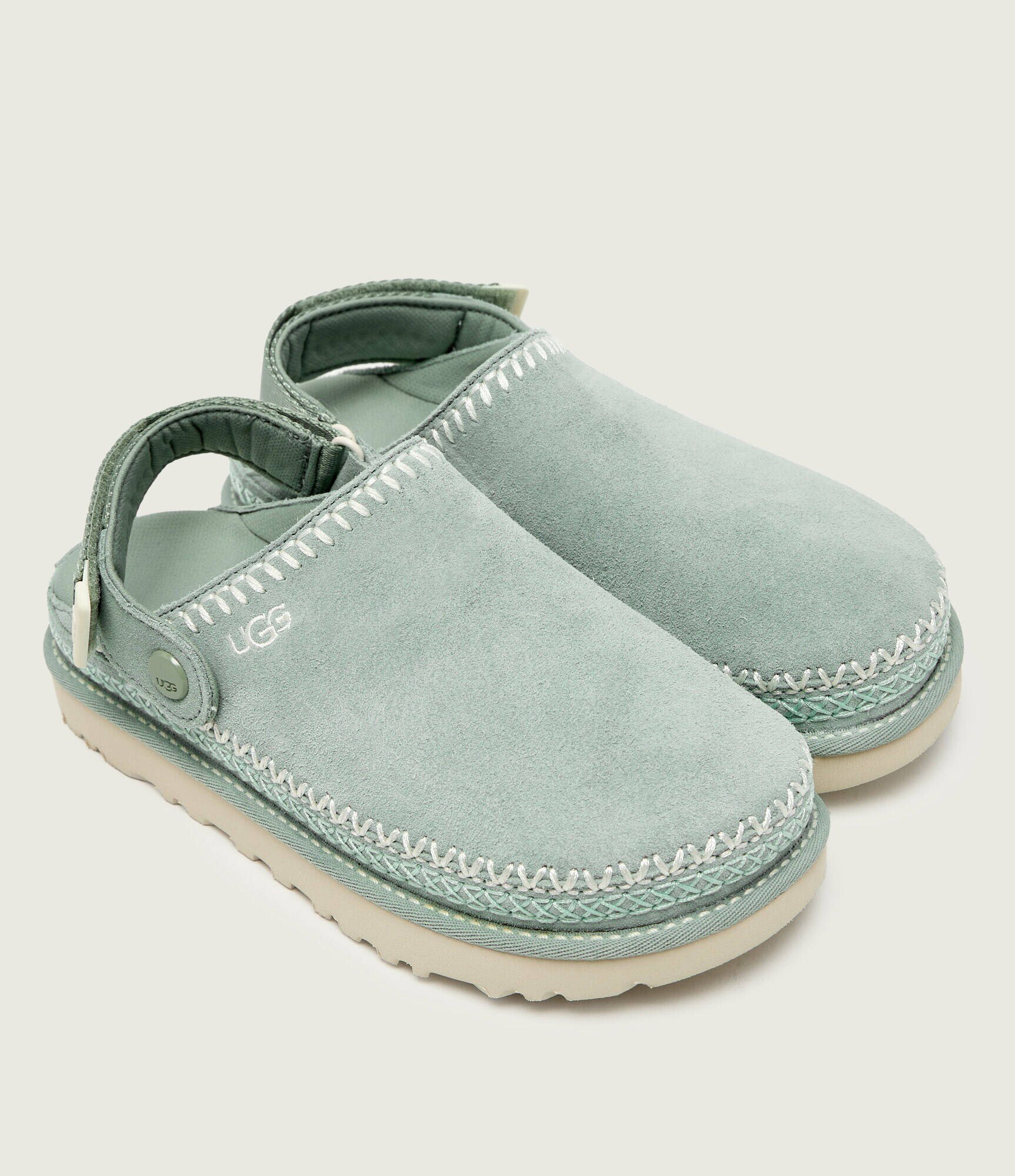 UGG Mule 2 în 1 W GOLDENSTAR MEADOW ACCENT CLOG | piele întoarsă