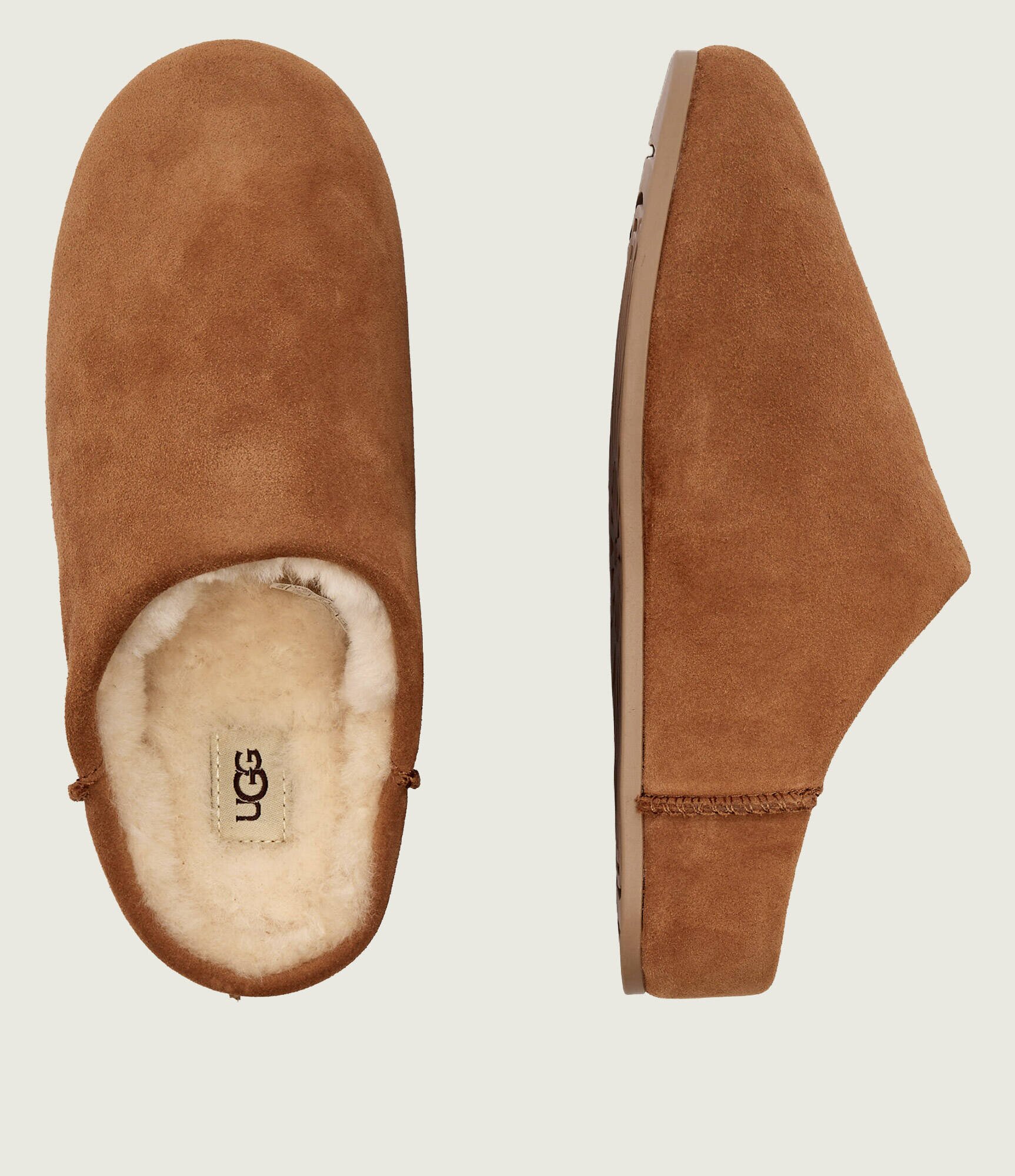 UGG Mules (încălțăminte) ELEA | piele întoarsă cu adaos de lână