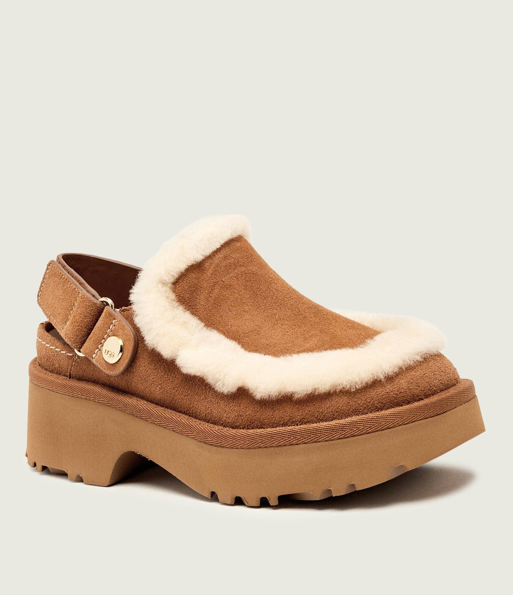 UGG Mules (încălțăminte) Esmee Clog | piele întoarsă | shearling cu adaos de lână