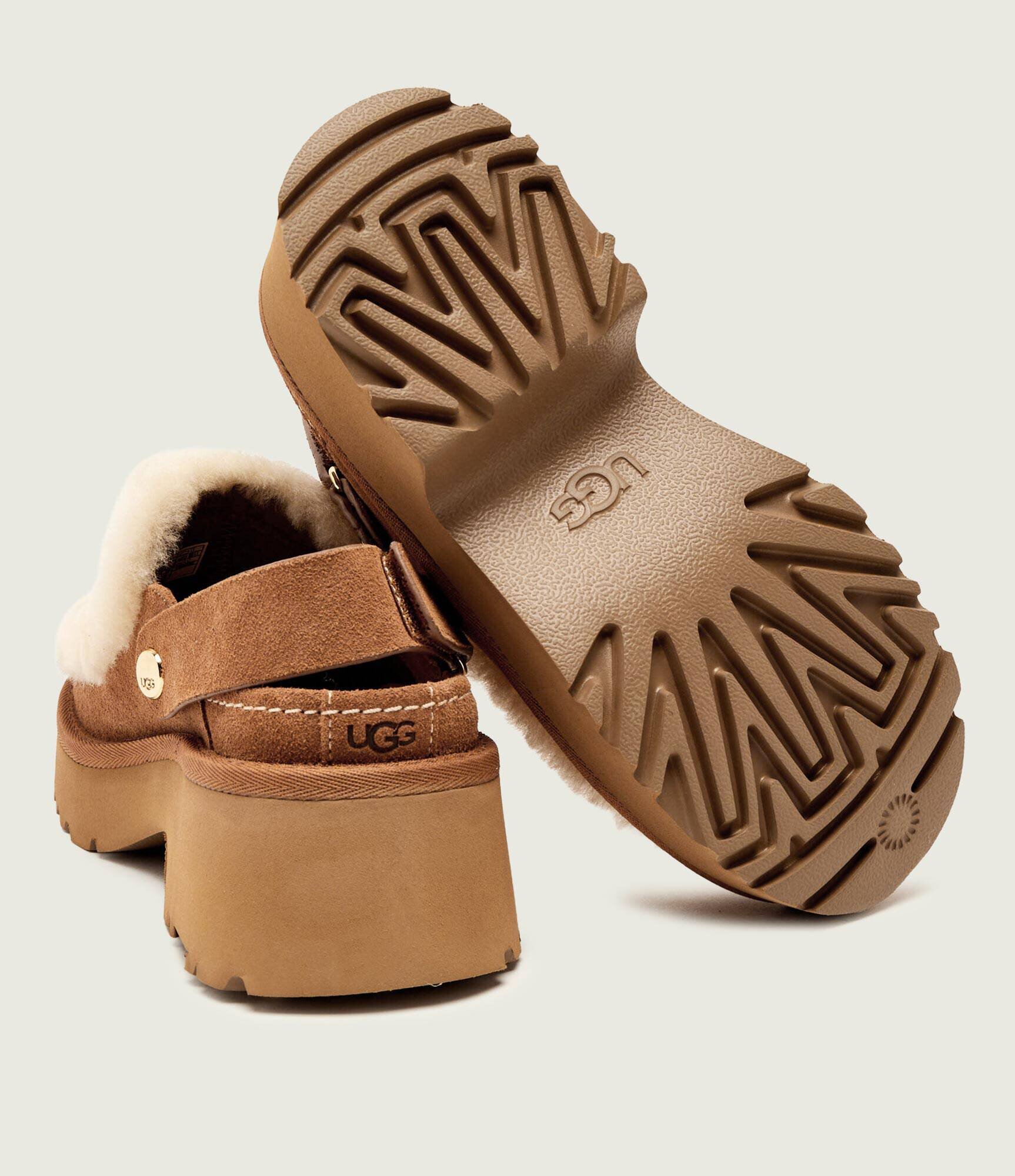 UGG Mules (încălțăminte) Esmee Clog | piele întoarsă | shearling cu adaos de lână