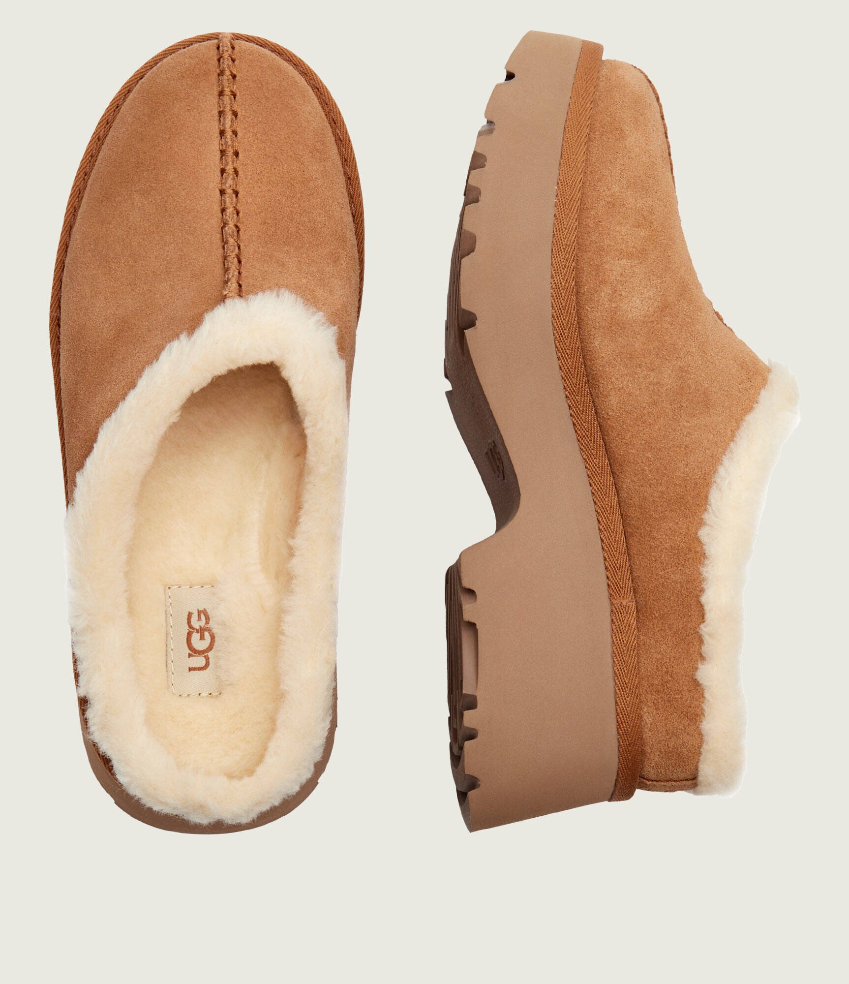 UGG Mules (încălțăminte) New Heights Cozy | piele întoarsă | shearling