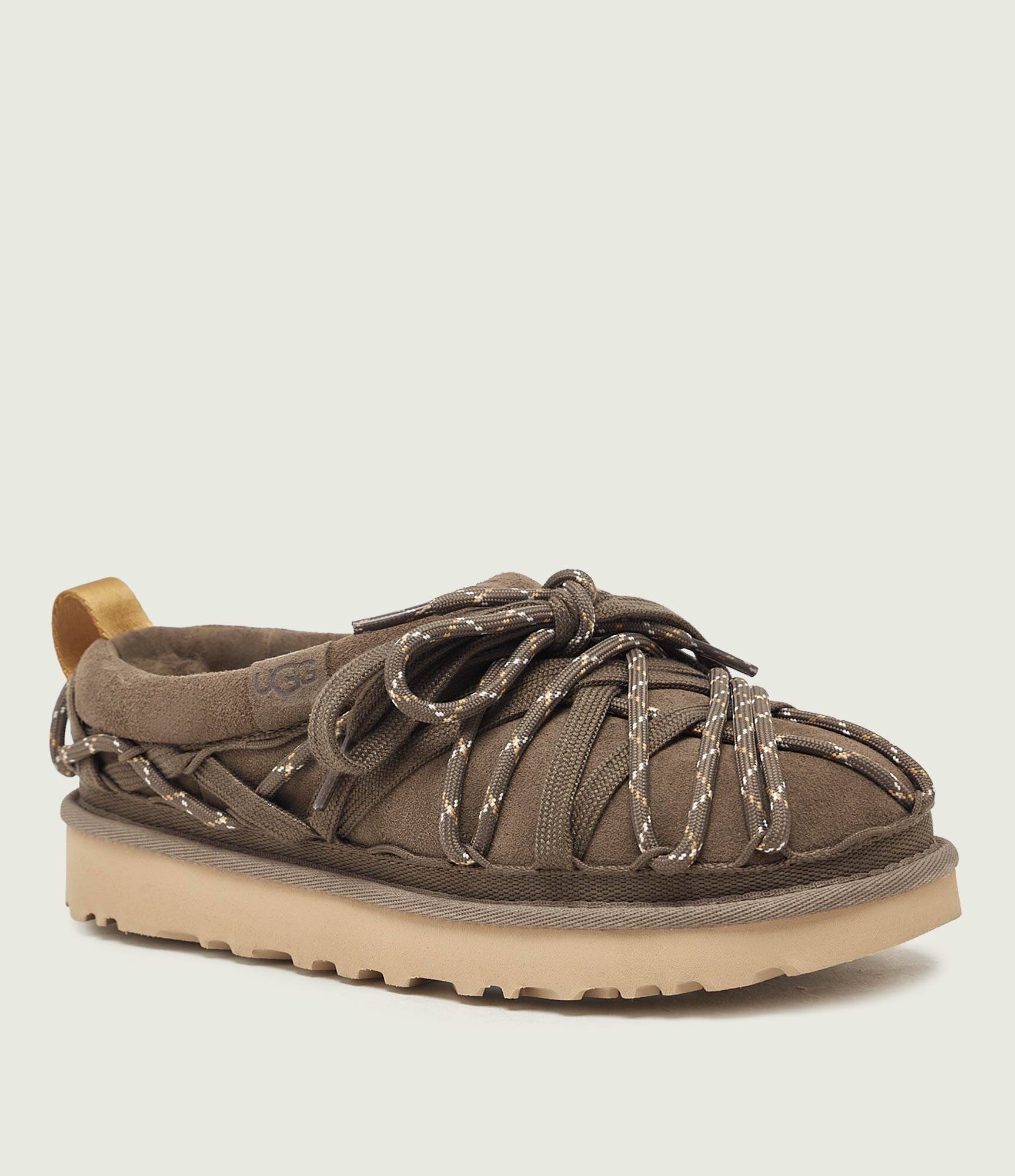 UGG Mules (încălțăminte) Tasman Lace | piele întoarsă (zamsz) | cu adaos de lână