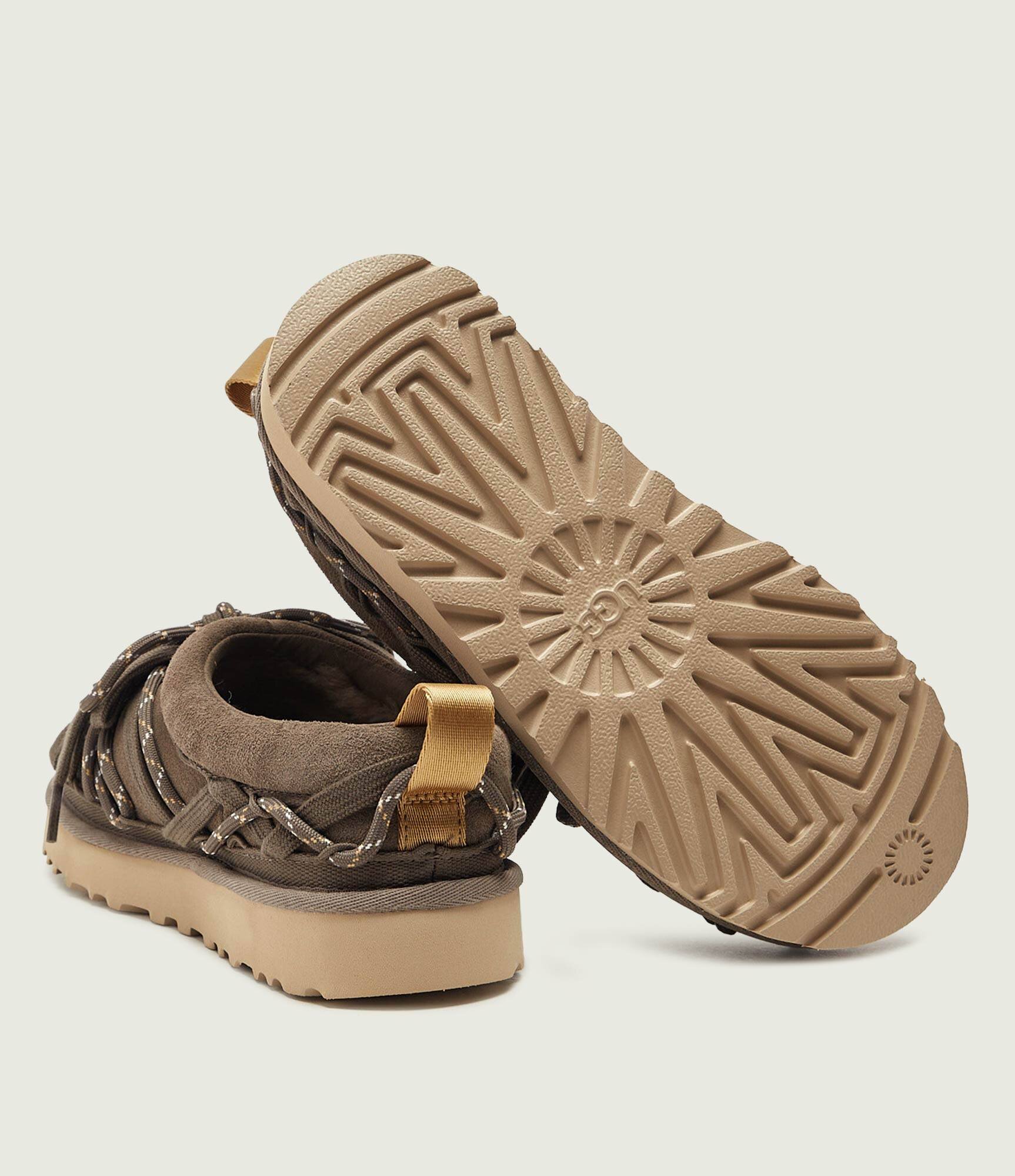 UGG Mules (încălțăminte) Tasman Lace | piele întoarsă (zamsz) | cu adaos de lână