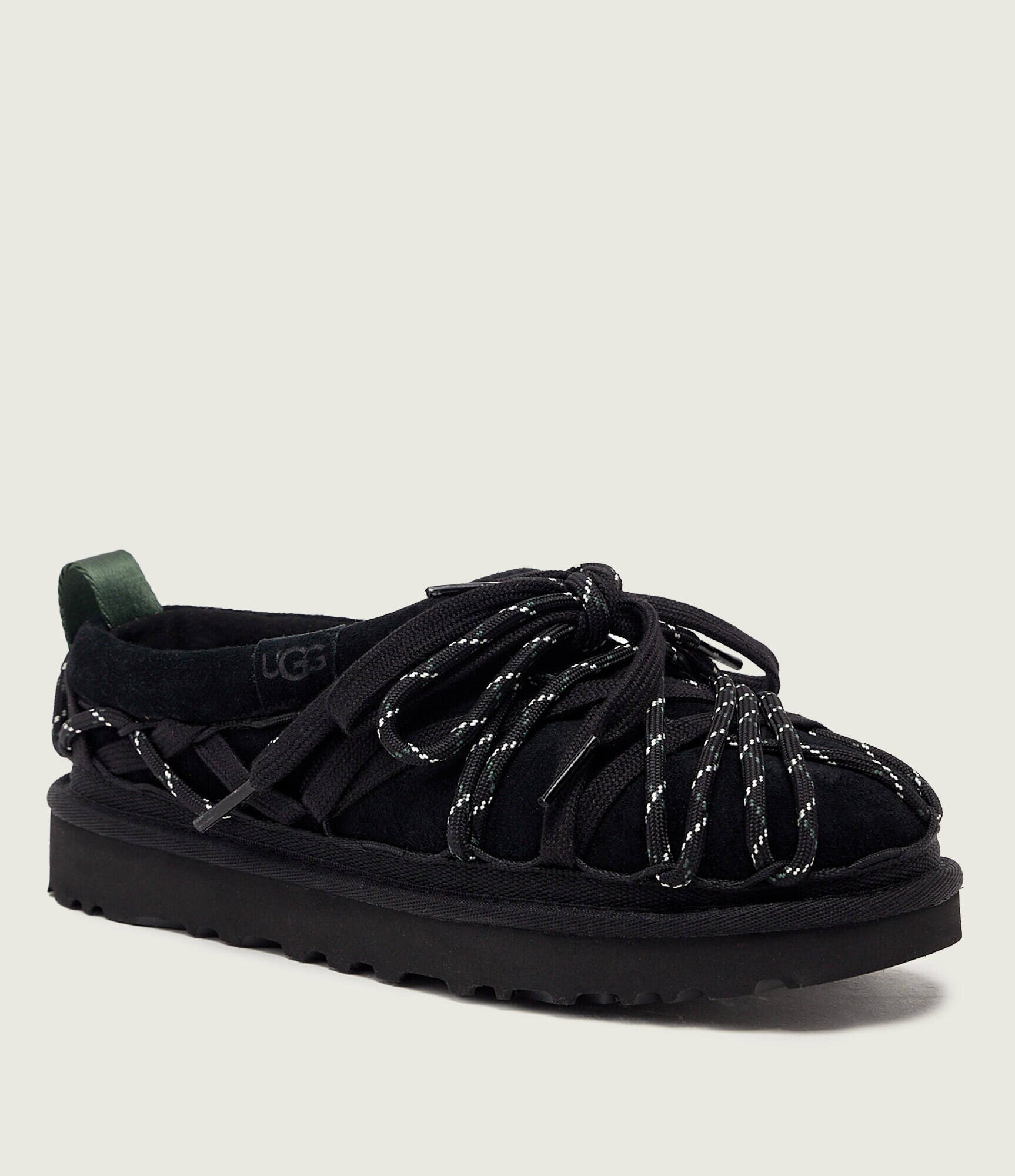 UGG Mules (încălțăminte) Tasman Lace | piele întoarsă (zamsz) | cu adaos de lână