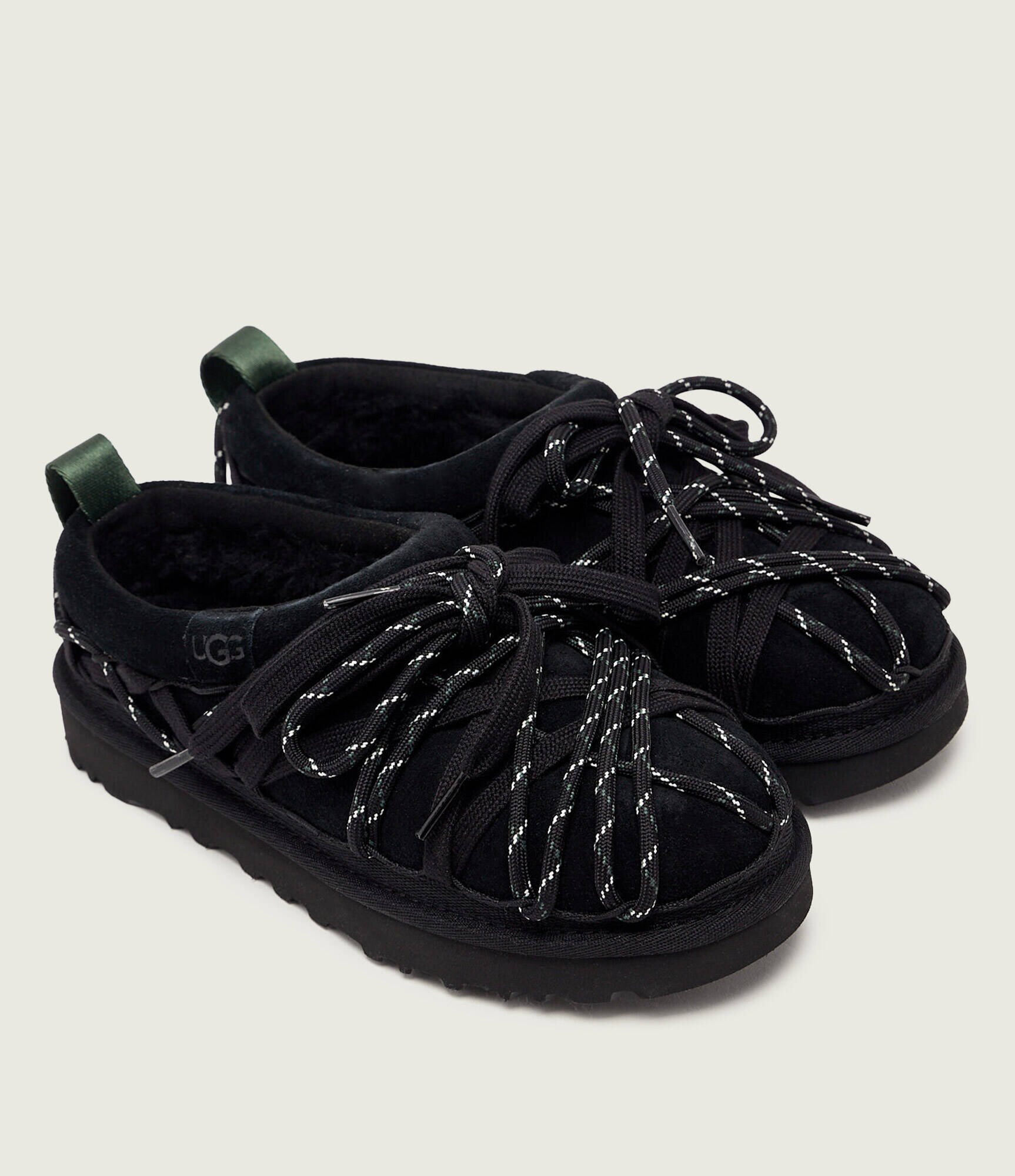 UGG Mules (încălțăminte) Tasman Lace | piele întoarsă (zamsz) | cu adaos de lână