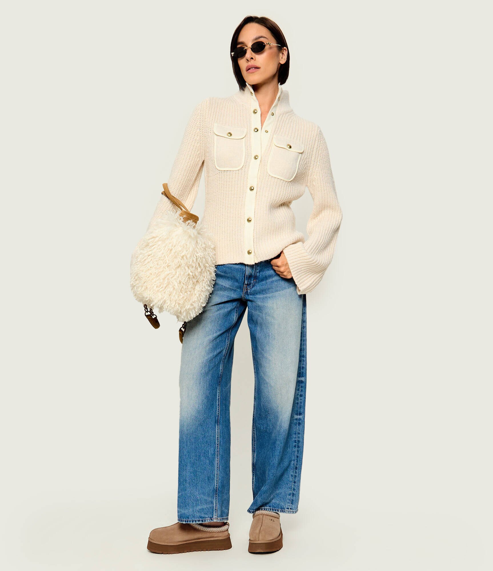 UGG Mules (încălțăminte) W Tazz II | piele întoarsă (zamsz) | cu adaos de lână