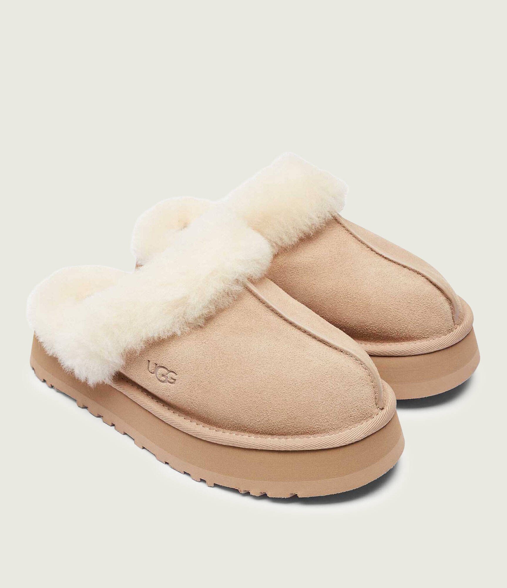 UGG Papuci de casă DISQUETTE | shearling | piele întoarsă
