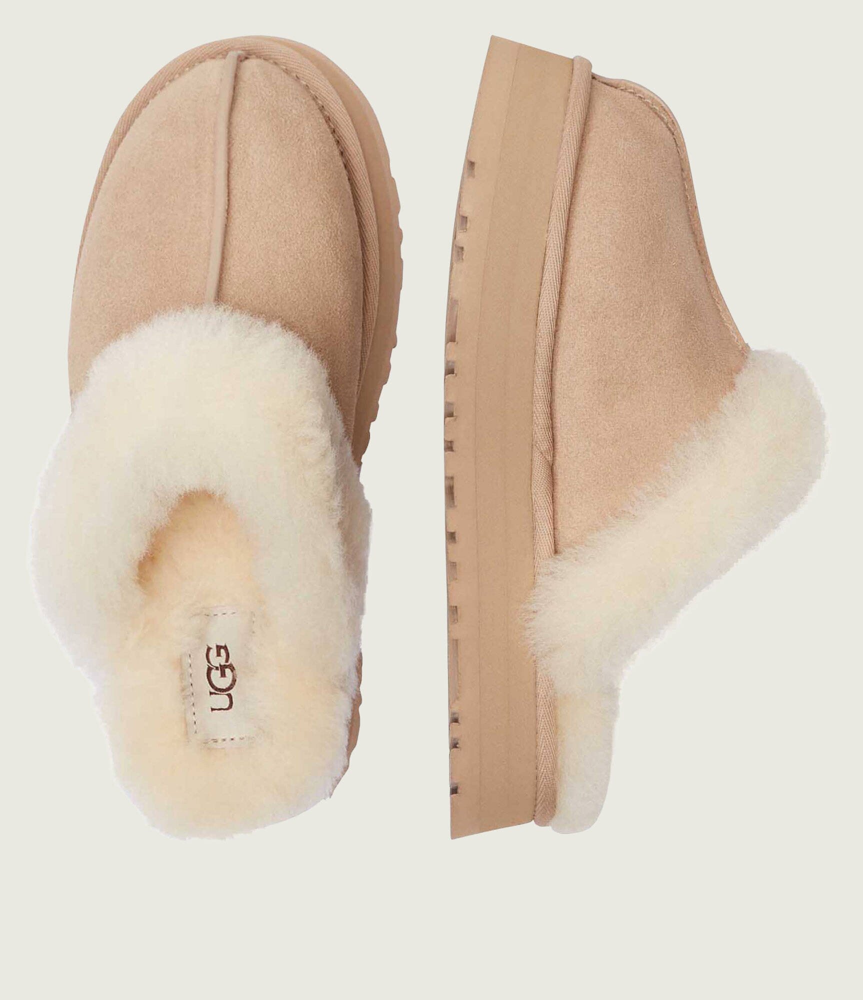 UGG Papuci de casă DISQUETTE | shearling | piele întoarsă