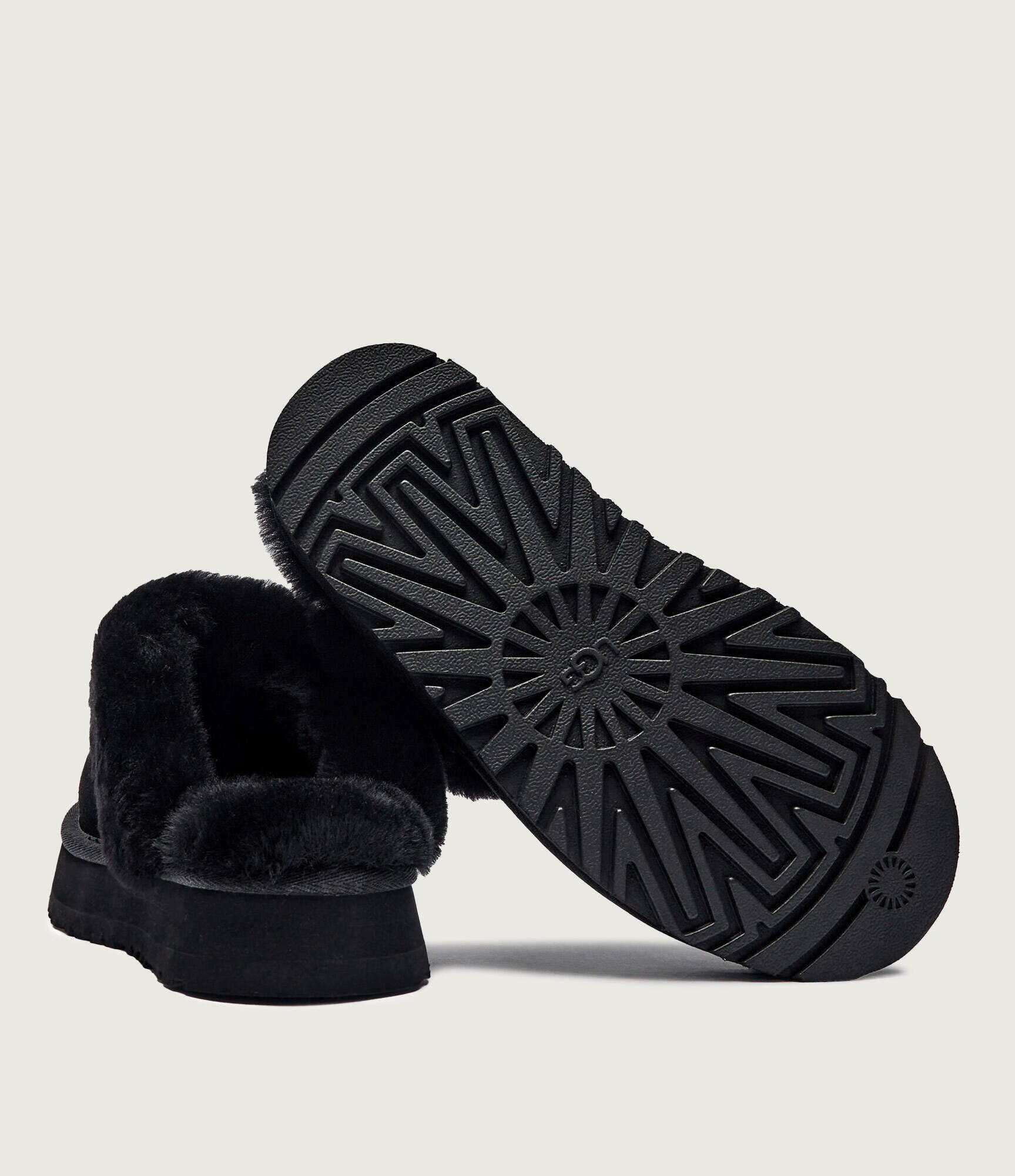 UGG Papuci de casă DISQUETTE | shearling | piele întoarsă cu adaos de lână