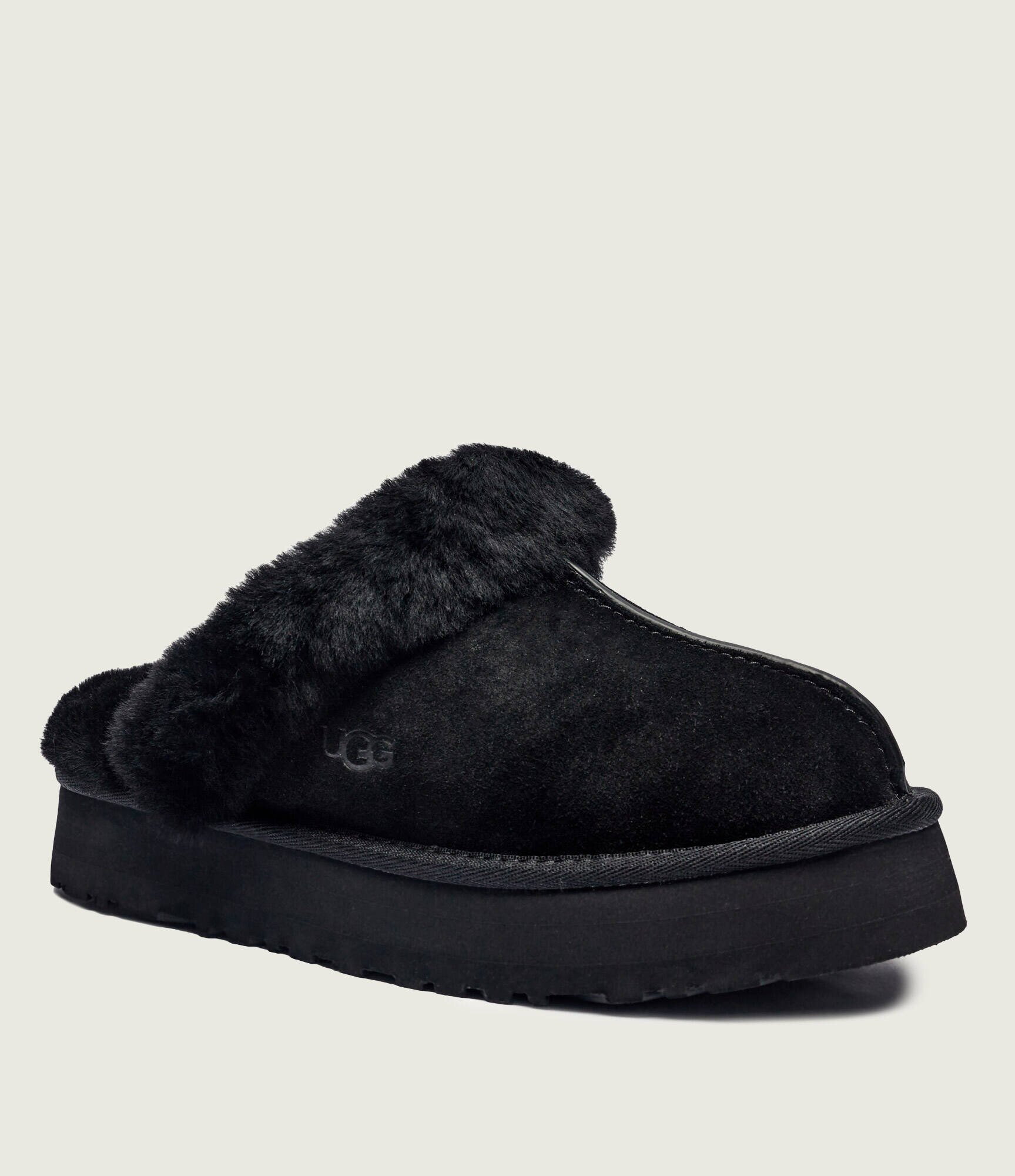 UGG Papuci de casă DISQUETTE | shearling | piele întoarsă cu adaos de lână