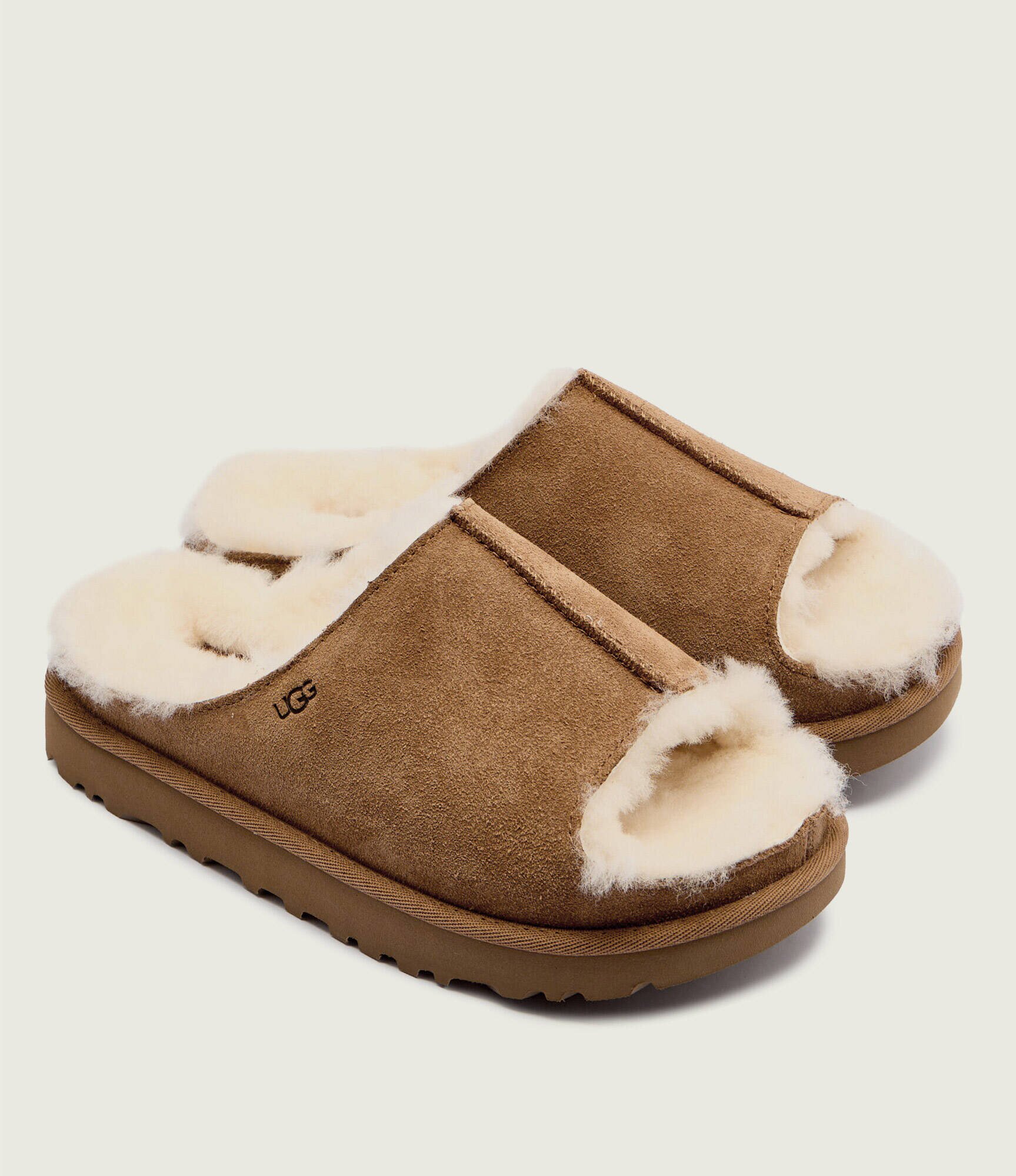 UGG Papuci de casă Greenport cu adaos de lână| shearling | piele întoarsă