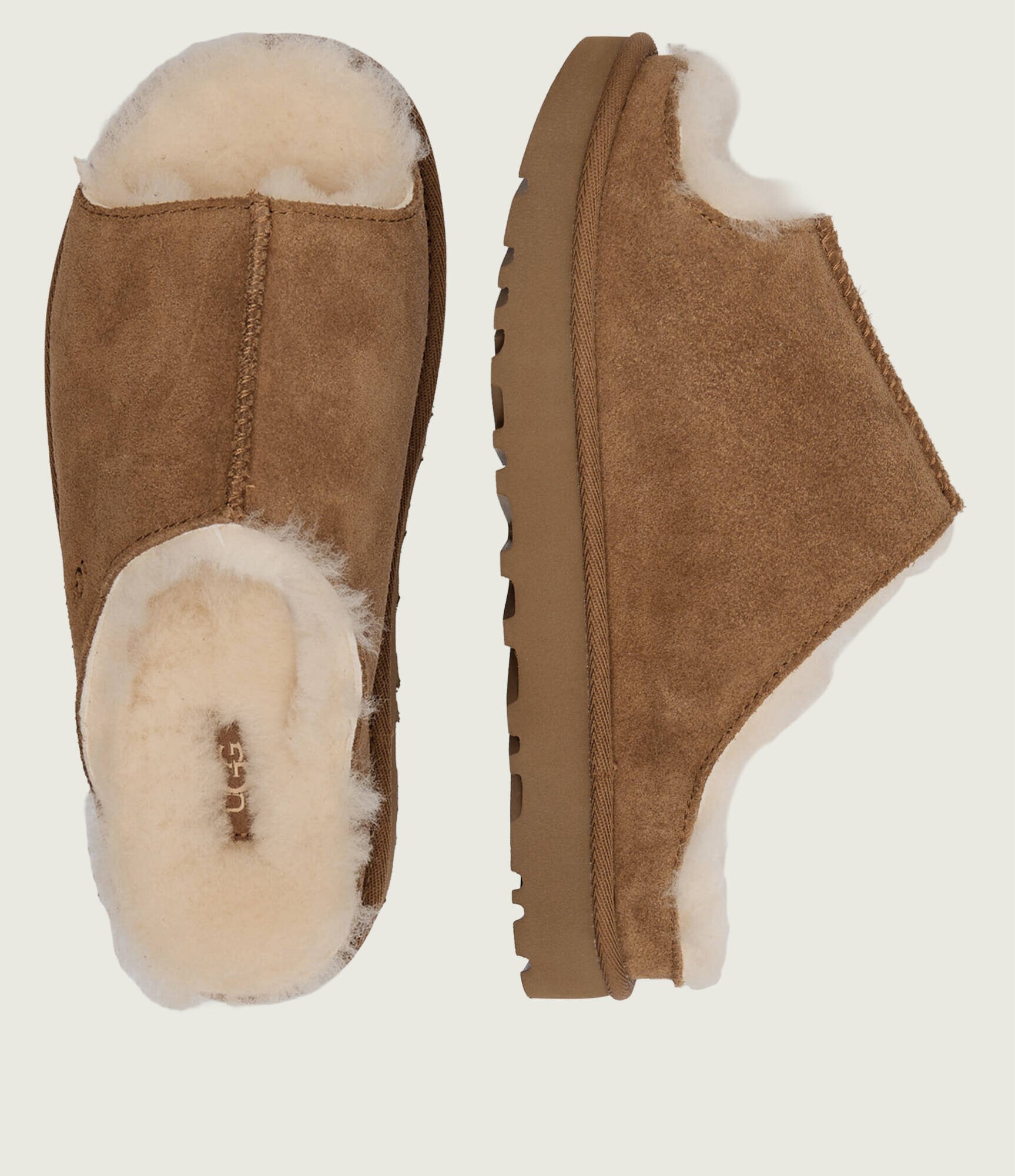 UGG Papuci de casă Greenport cu adaos de lână| shearling | piele întoarsă
