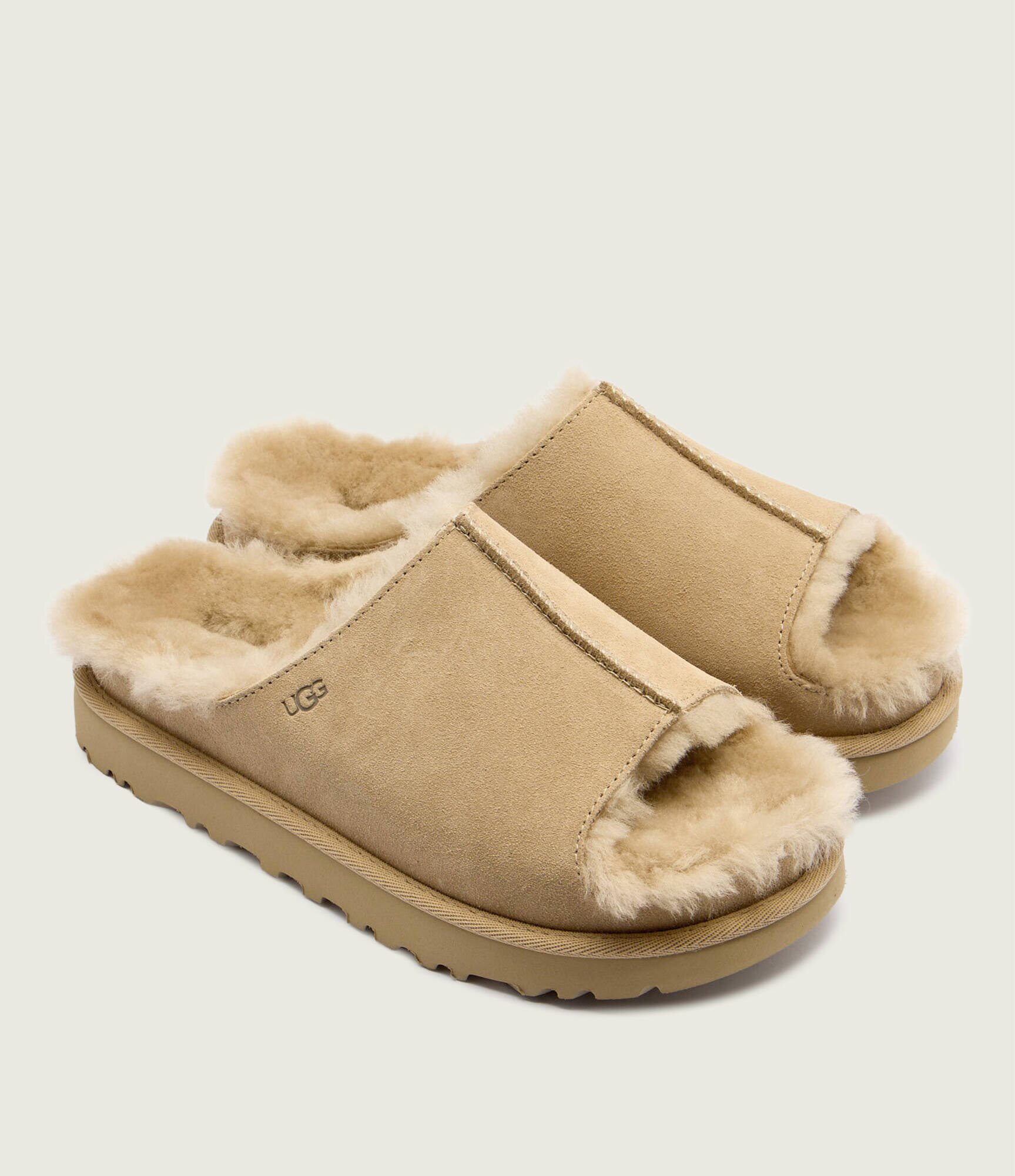 UGG Papuci de casă Greenport cu adaos de lână| shearling | piele întoarsă