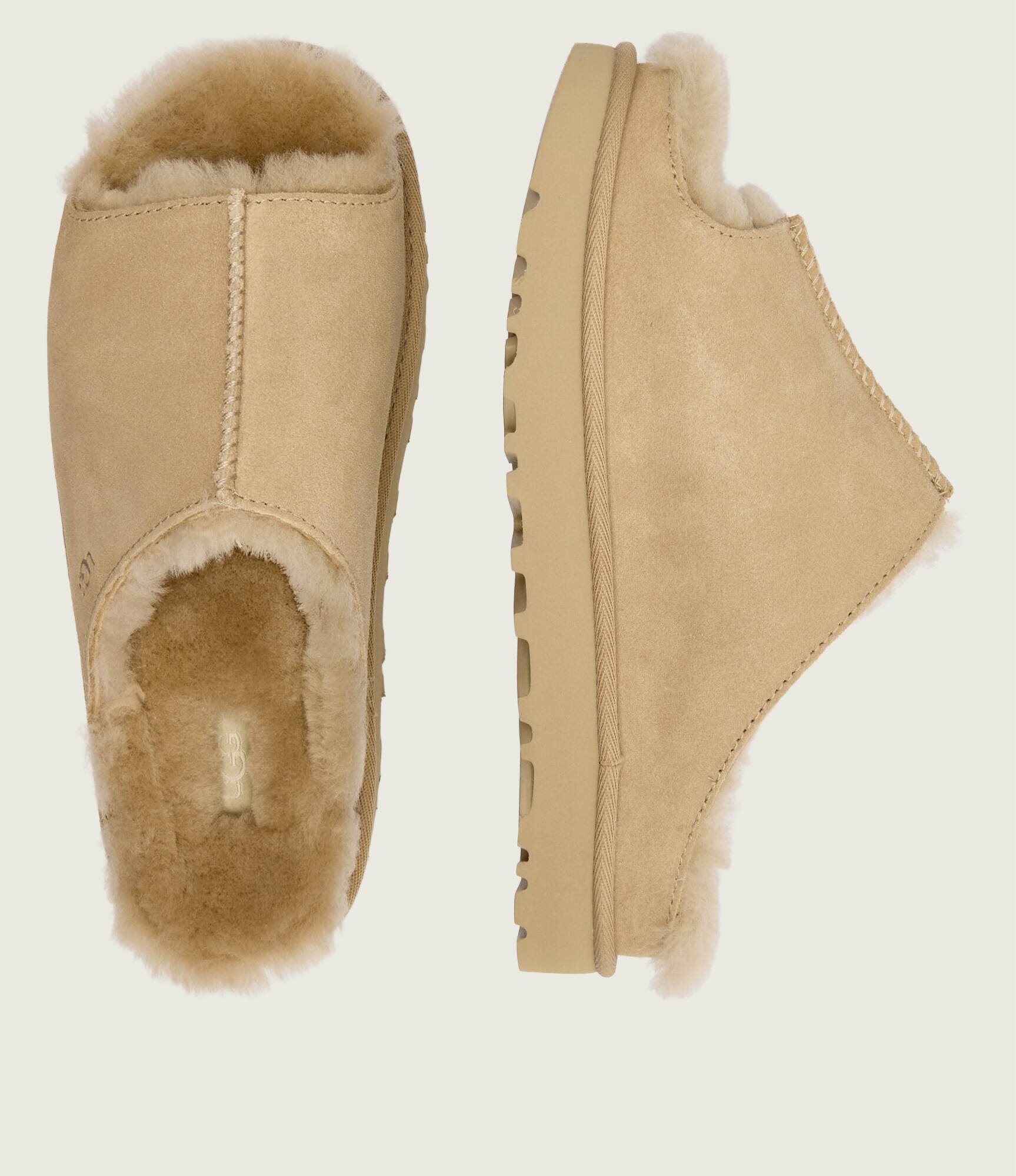 UGG Papuci de casă Greenport cu adaos de lână| shearling | piele întoarsă