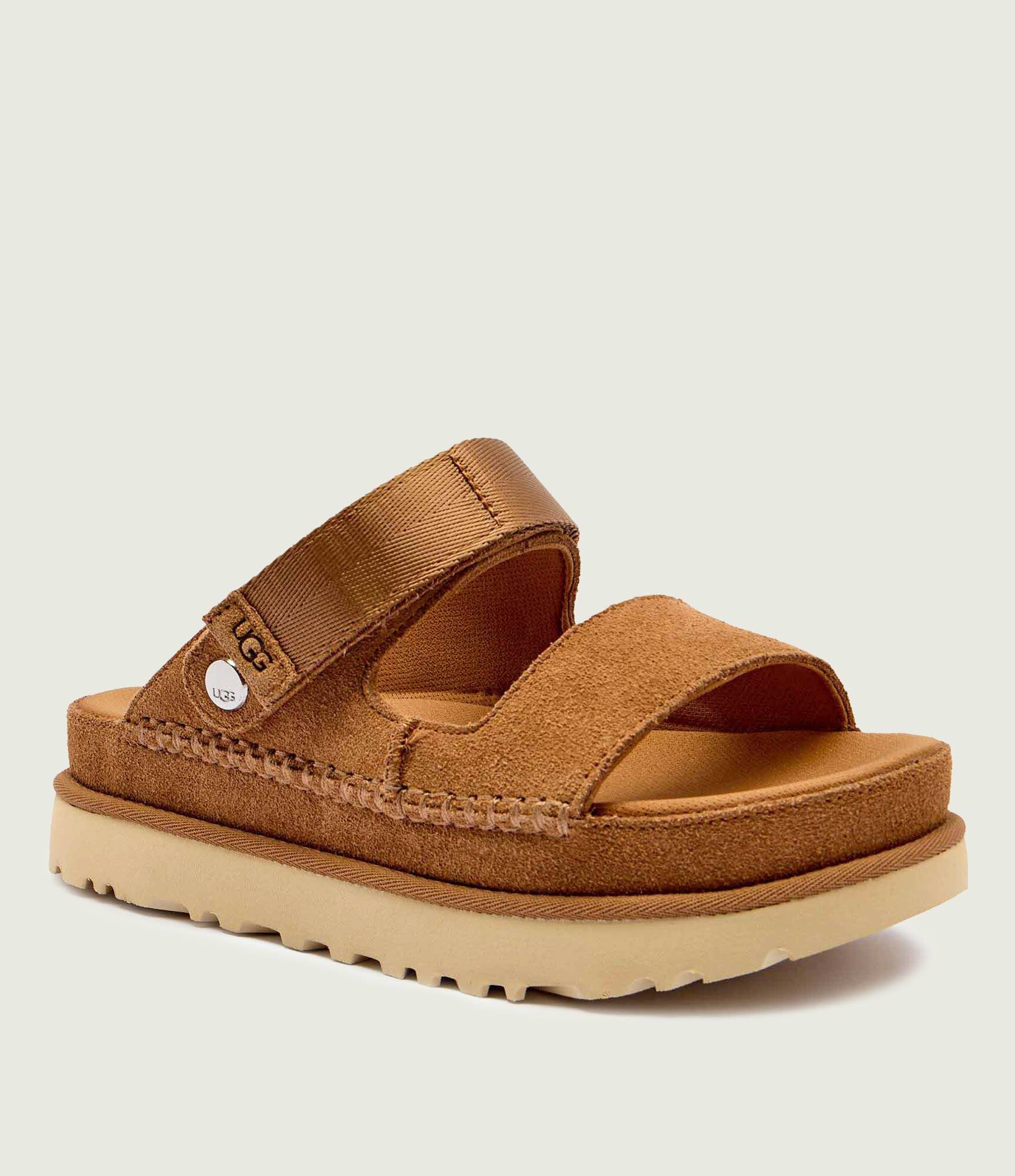 UGG Sandale 2w1 W Goldenstar Glide | piele întoarsă