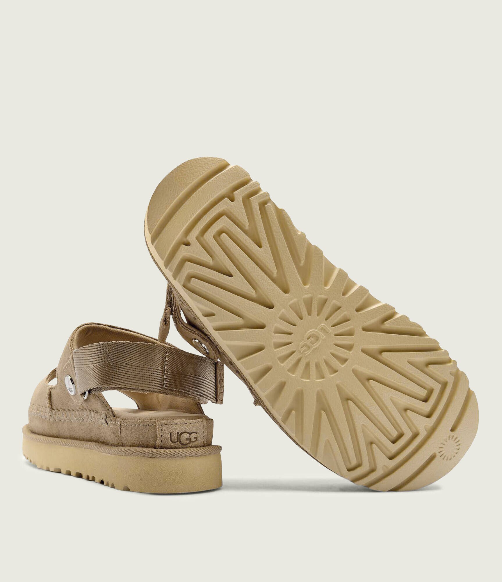 UGG Sandale 2w1 W GoldenStar Glide | piele întoarsă