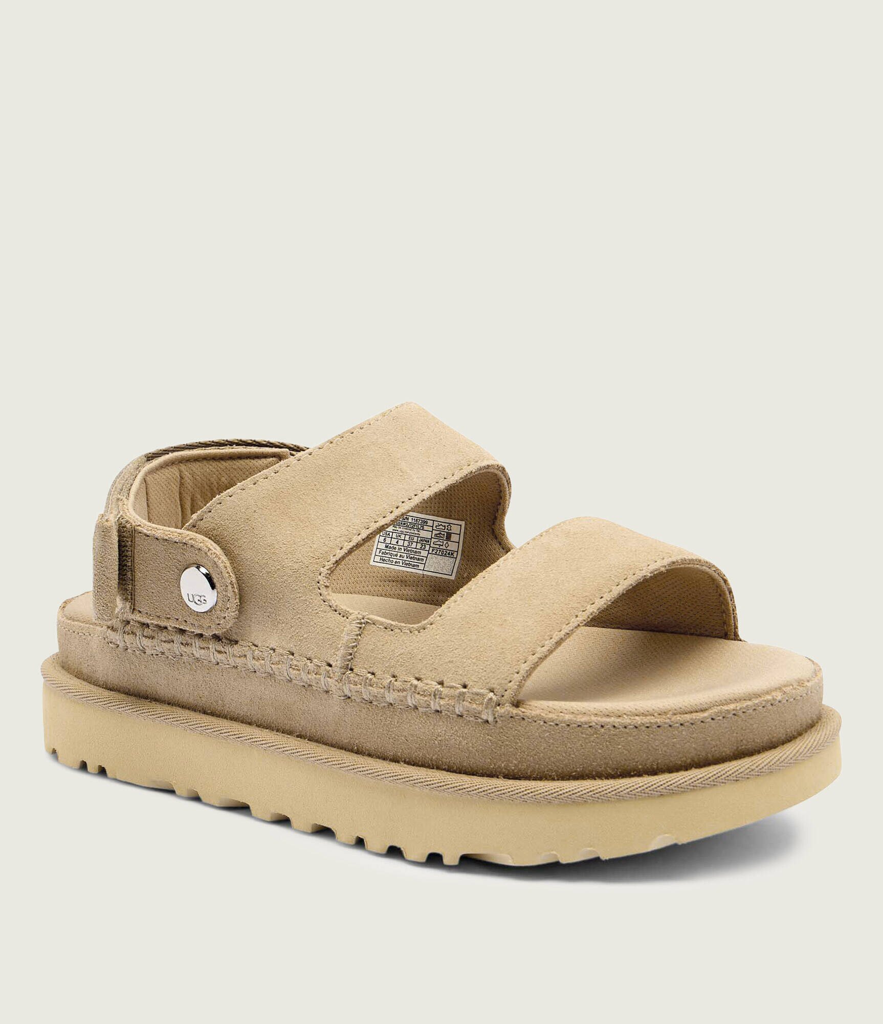 UGG Sandale 2w1 W GoldenStar Glide | piele întoarsă