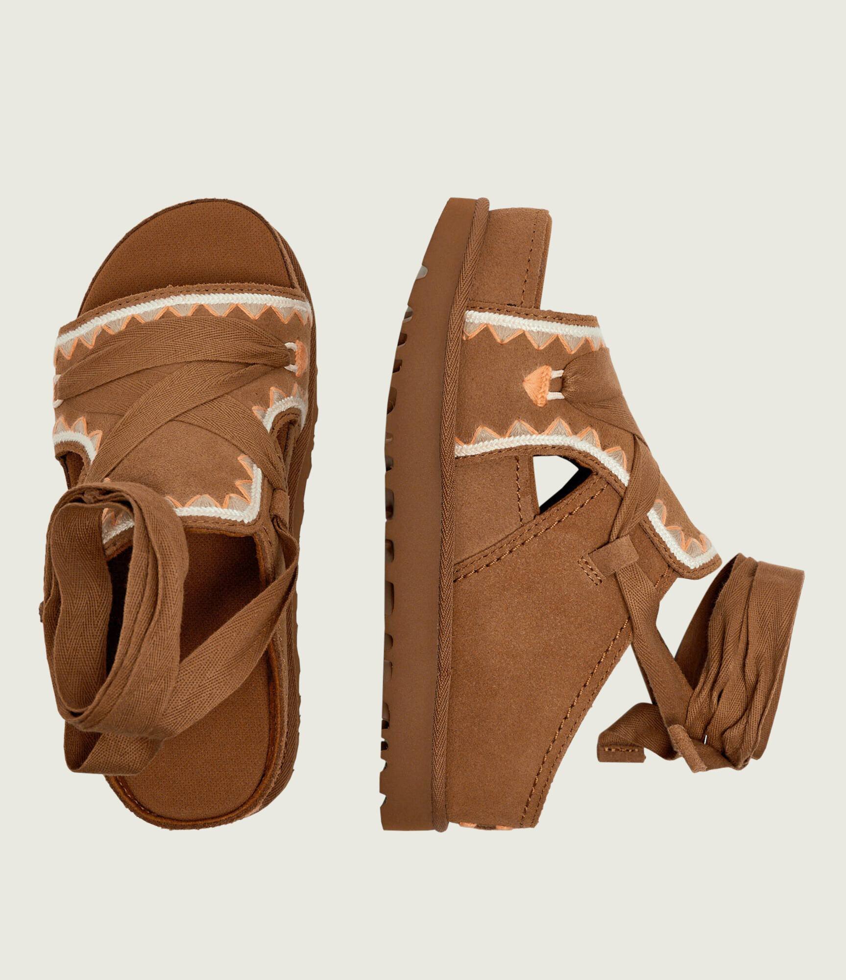 UGG Sandale W GOLDENSTAR HI ARTISTITCH | piele întoarsă