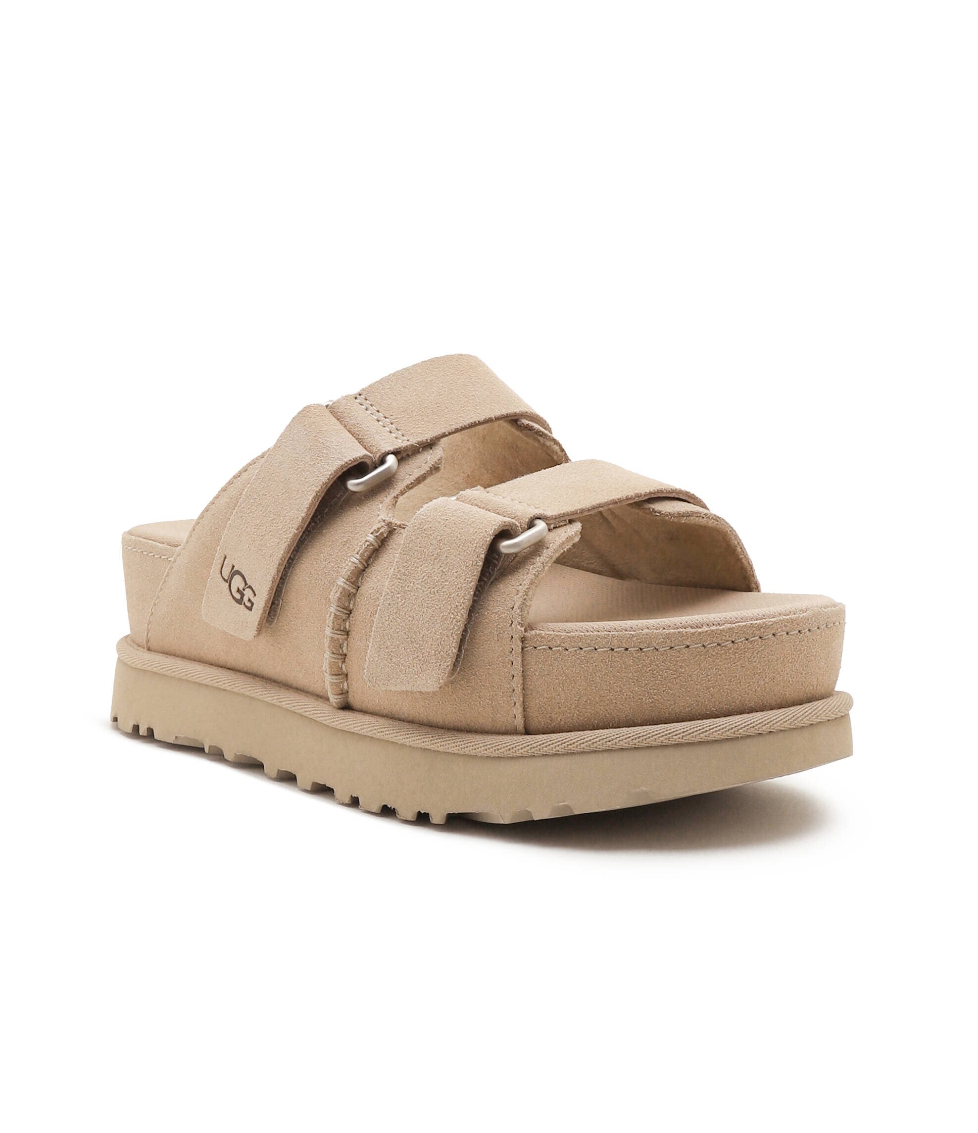 UGG Șlapi GOLDENSTAR HI SLIDE | piele întoarsă