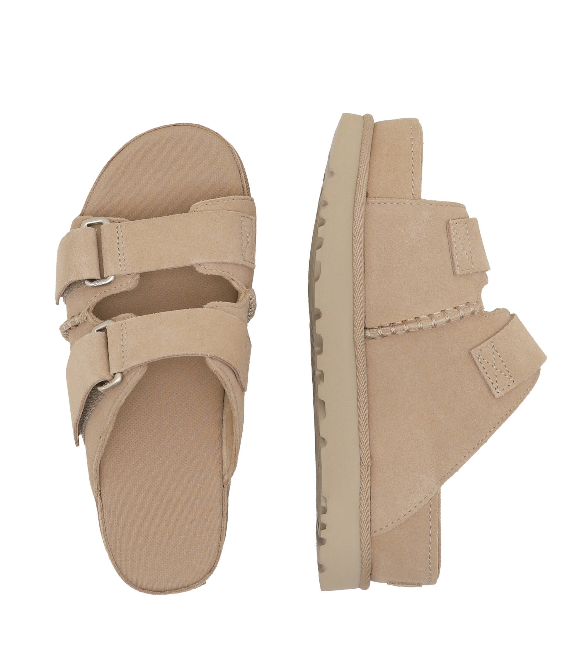 UGG Șlapi GOLDENSTAR HI SLIDE | piele întoarsă